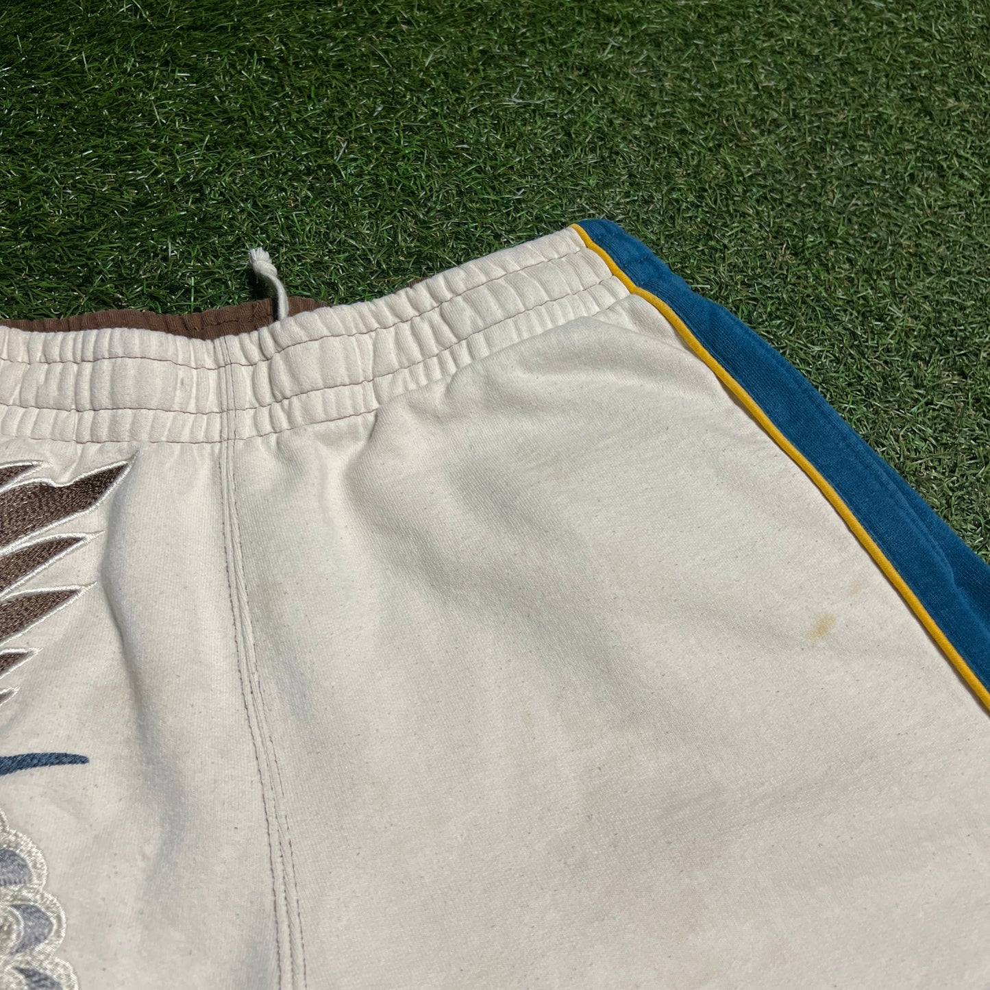 Supreme Falcon Natrual/Blue Sweatpants Size Small USED x13712