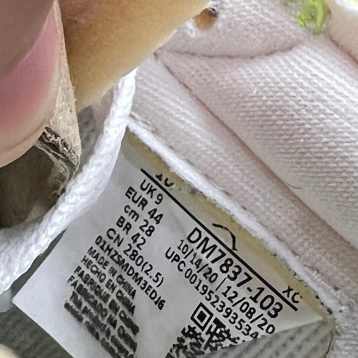 Jordan 1 Low White Ghost Green Black (2021) Size 10 USED s23285