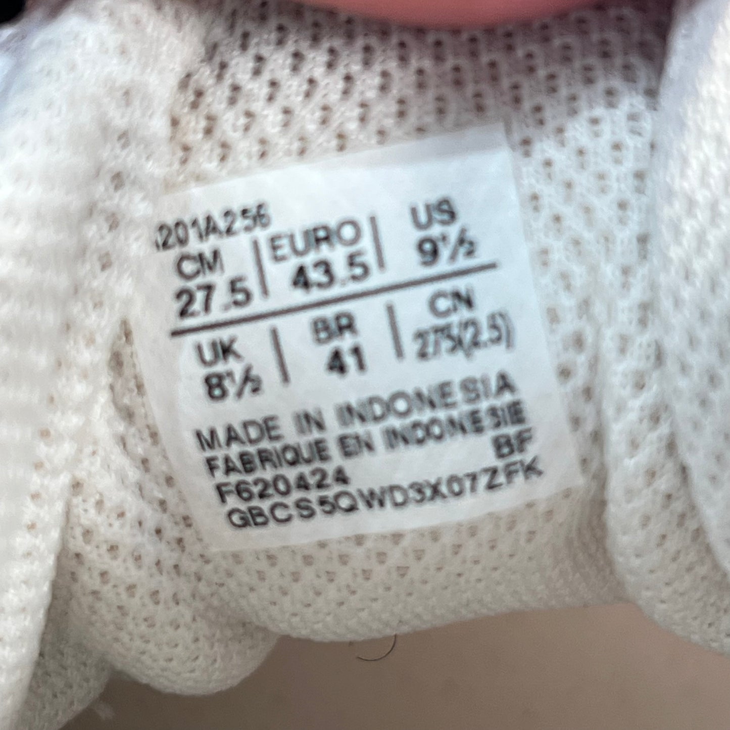 Asics Gel 1130 White Cloud Grey (2024) Size 9.5 USED s22714