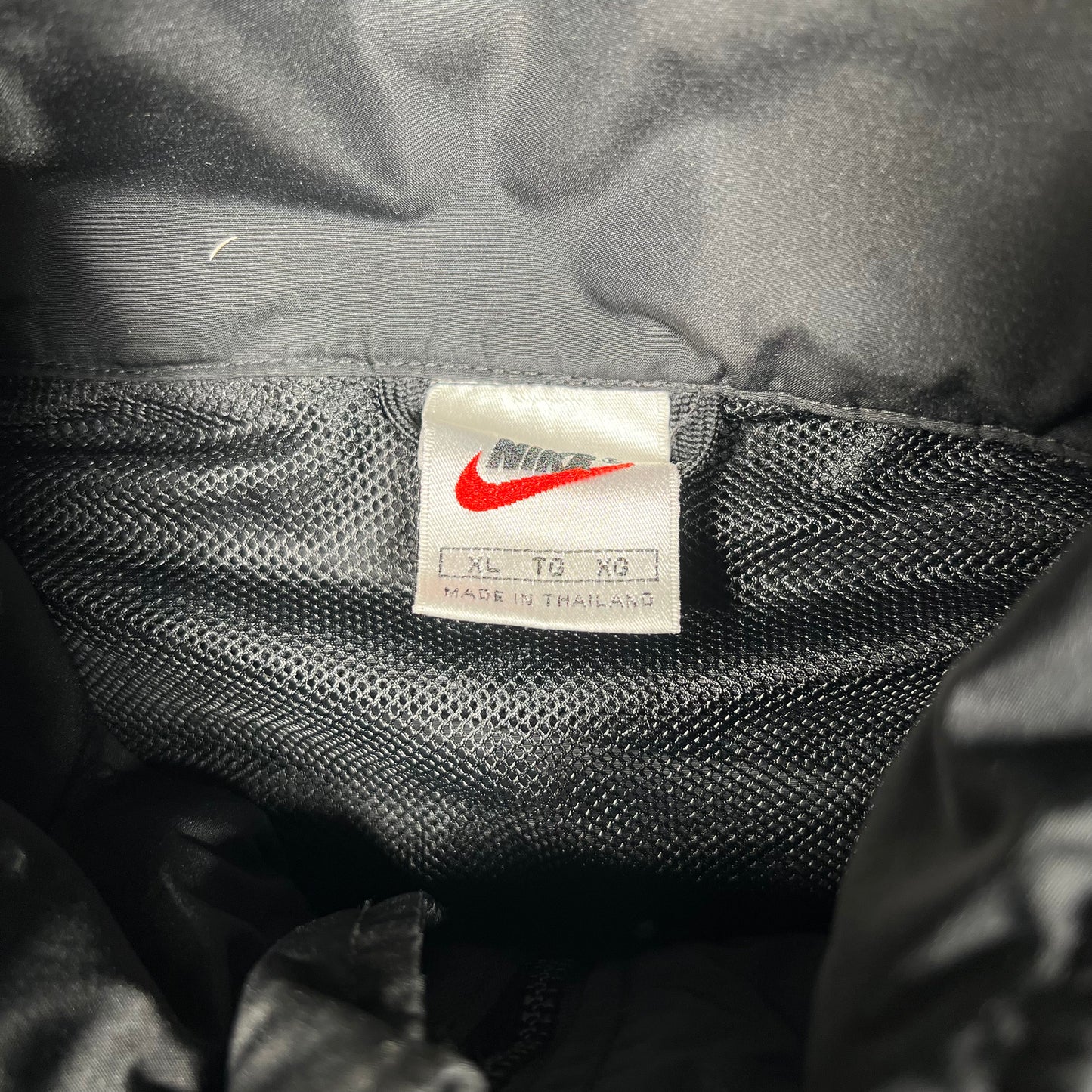 1990s Nike Black Light Weight Zip Up Jacket Size XL USED v19811