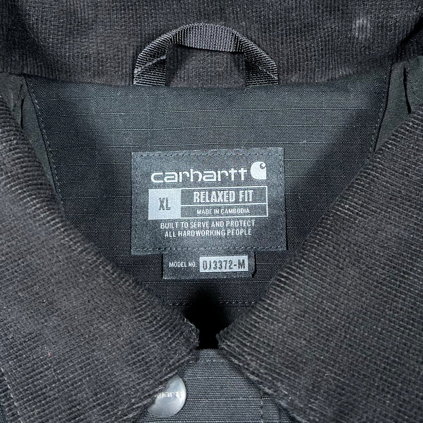 Carhartt Black Arctic Jacket Size XL USED v19848