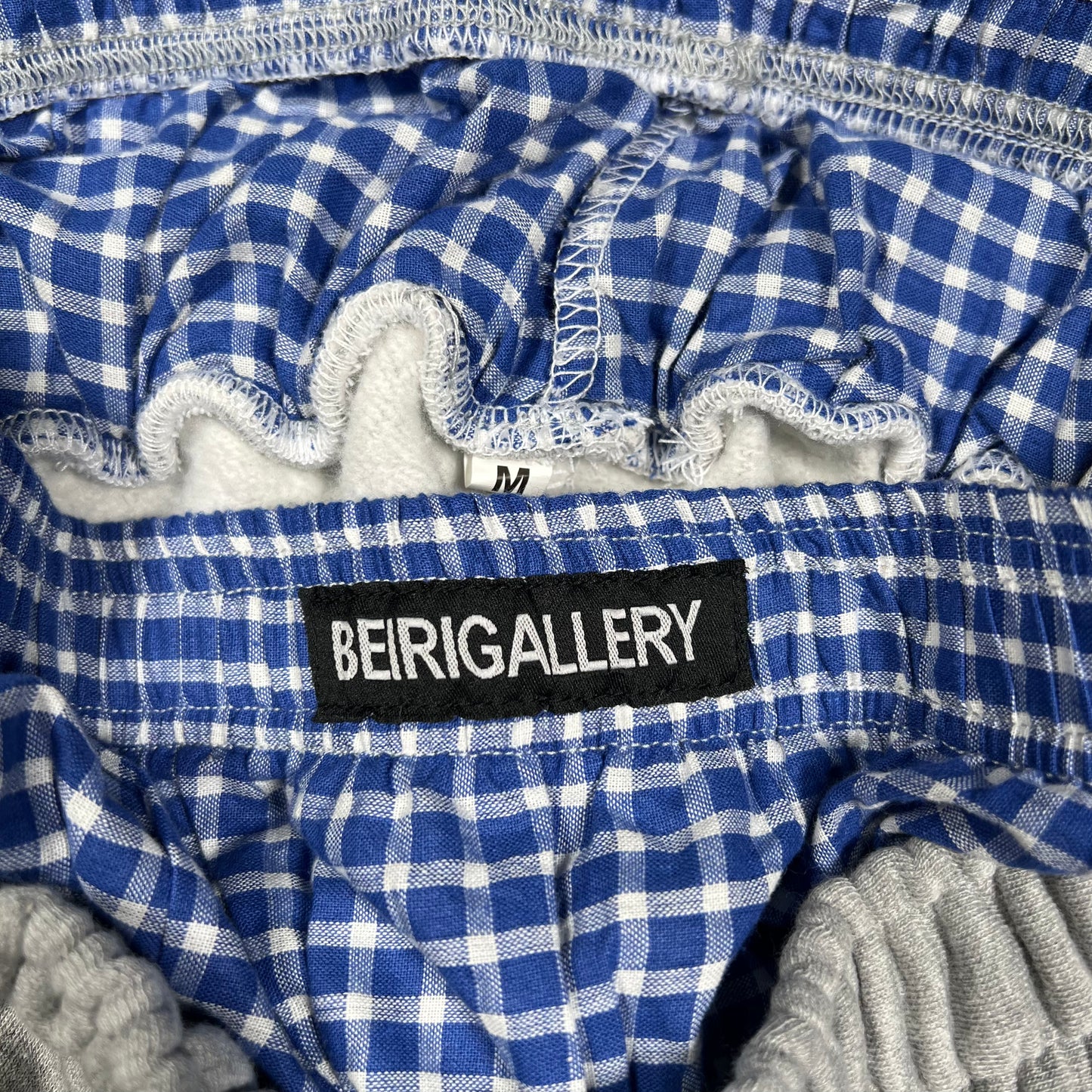 Beiri Gallery Sagging Blue Underwear Grey Sweatpants Size Medium USED x18030