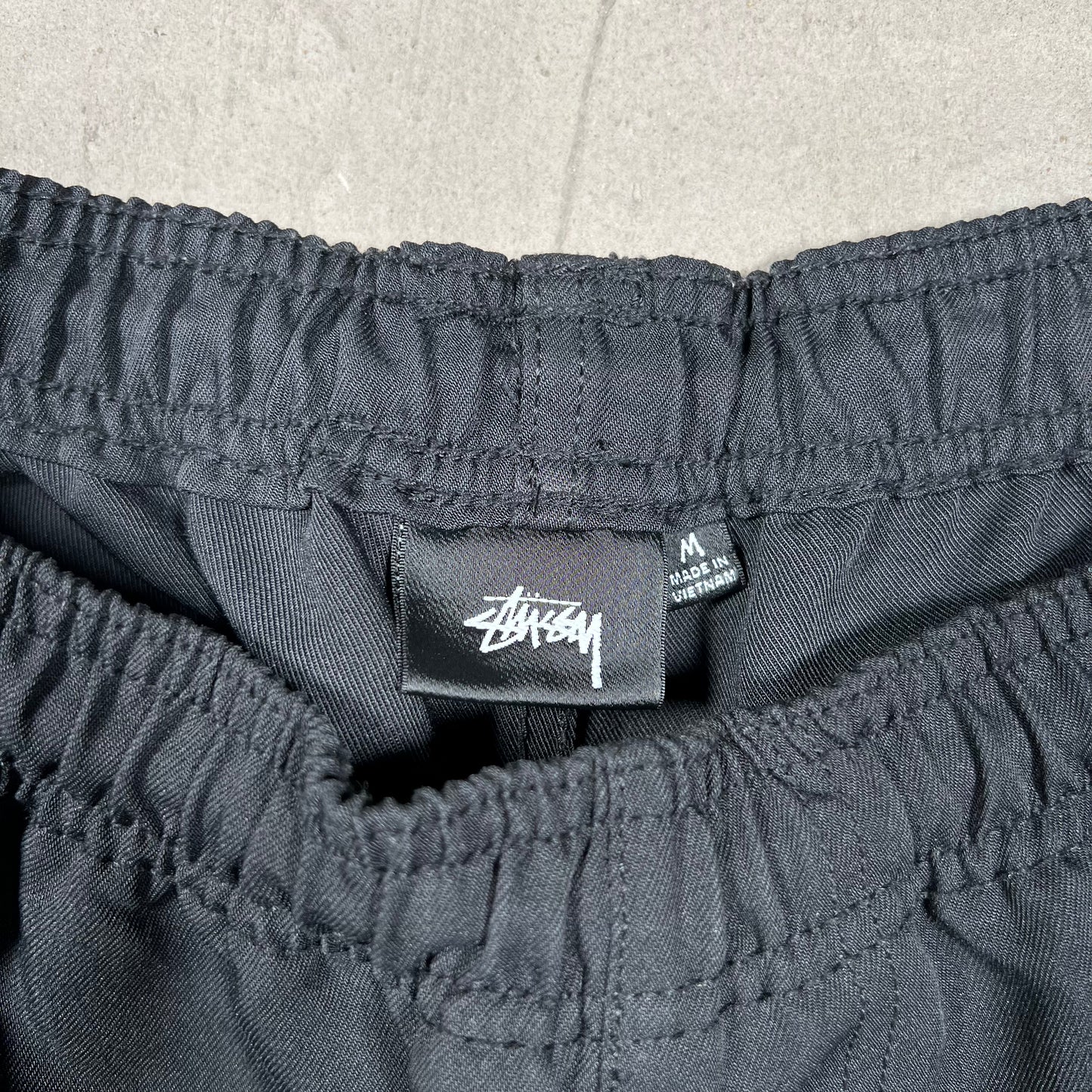 Stussy Black Transit Shorts Size Medium USED x18039