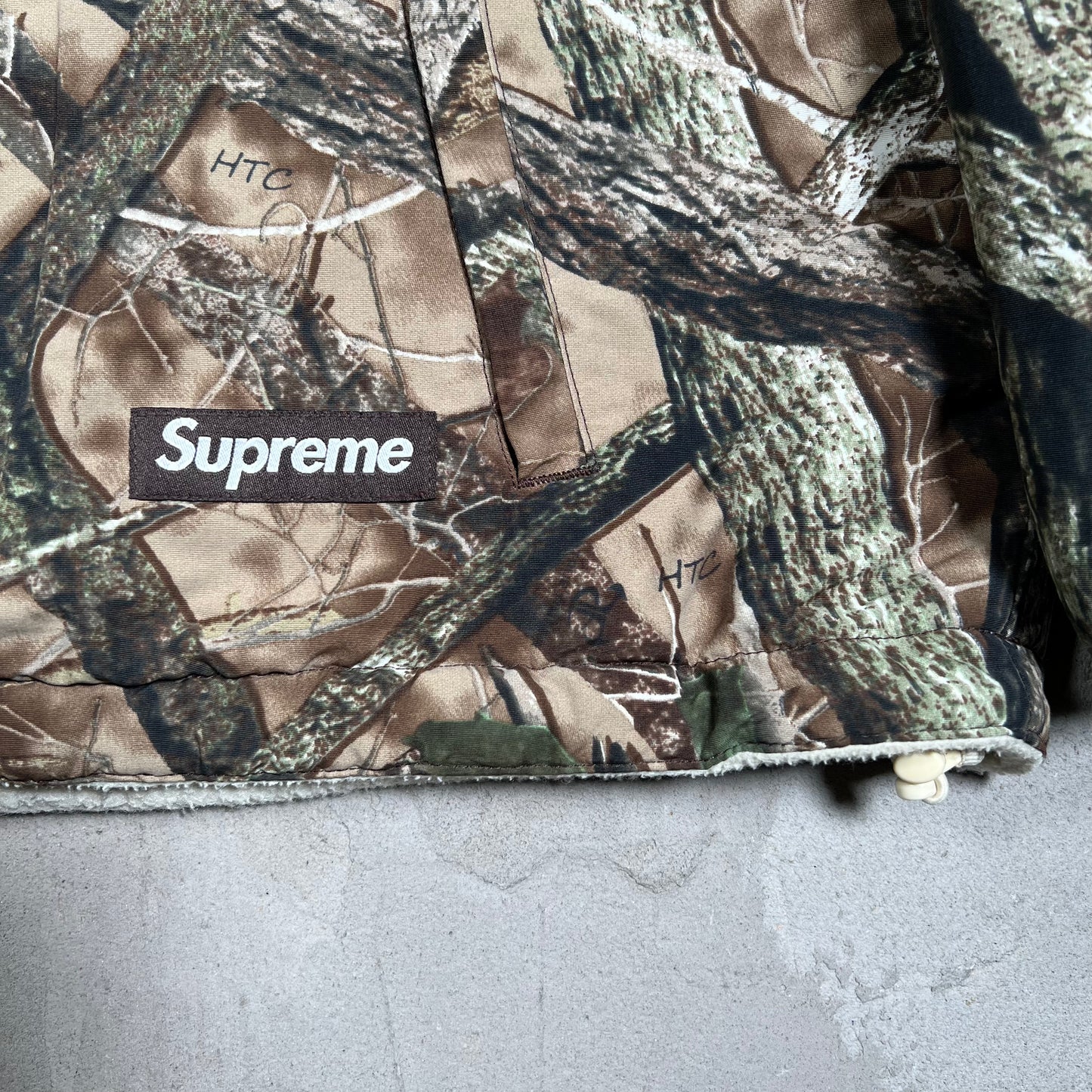 Supreme Polartec Shearling Reversible Pullover True Timber Camo (2024) Size XL USED x17950