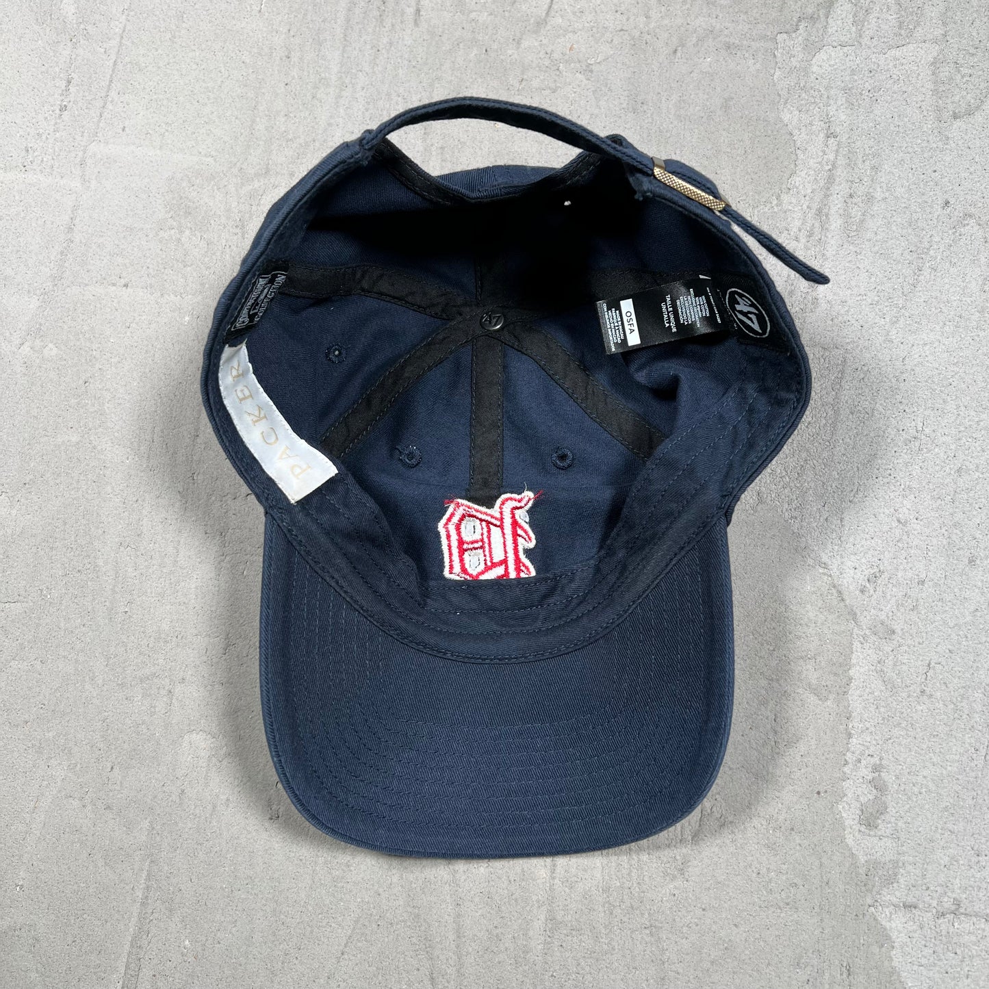 Packer Navy/Red Logo Hat USED x18020