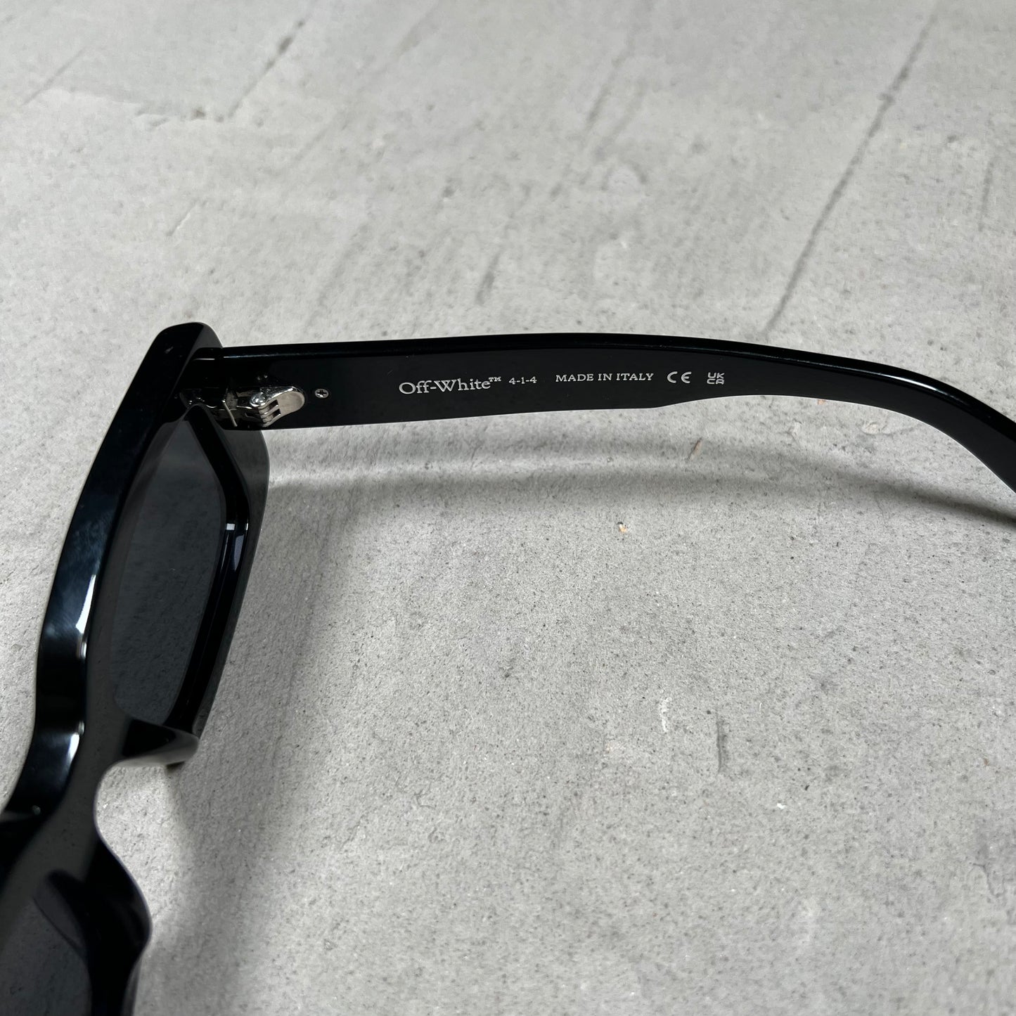 Off White Black Sunglasses (OERI127) USED x18087