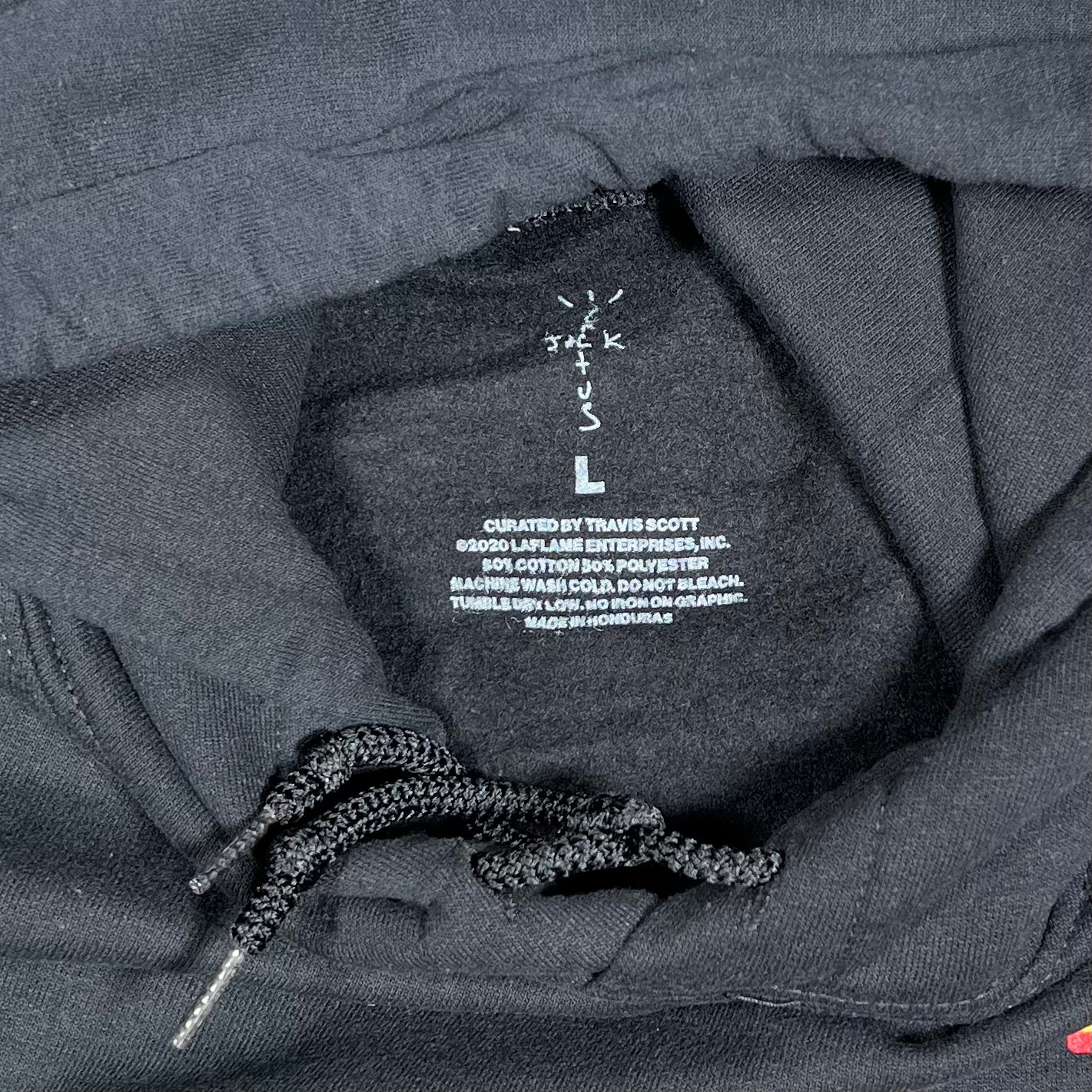 Travis Scott Cactus Jack McDonalds Apple Pie Hoodie Black Size Large NEW x18187