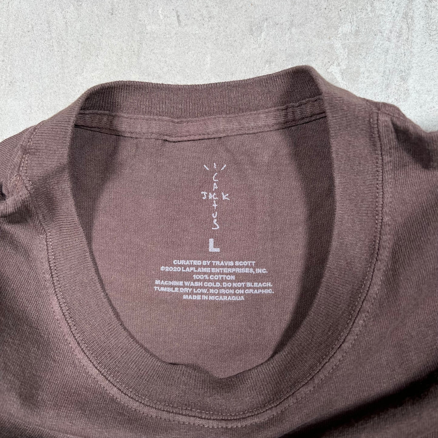 Travis Scott Cactus Jack McDonalds Fries Tee Brown Size Large NEW x18171