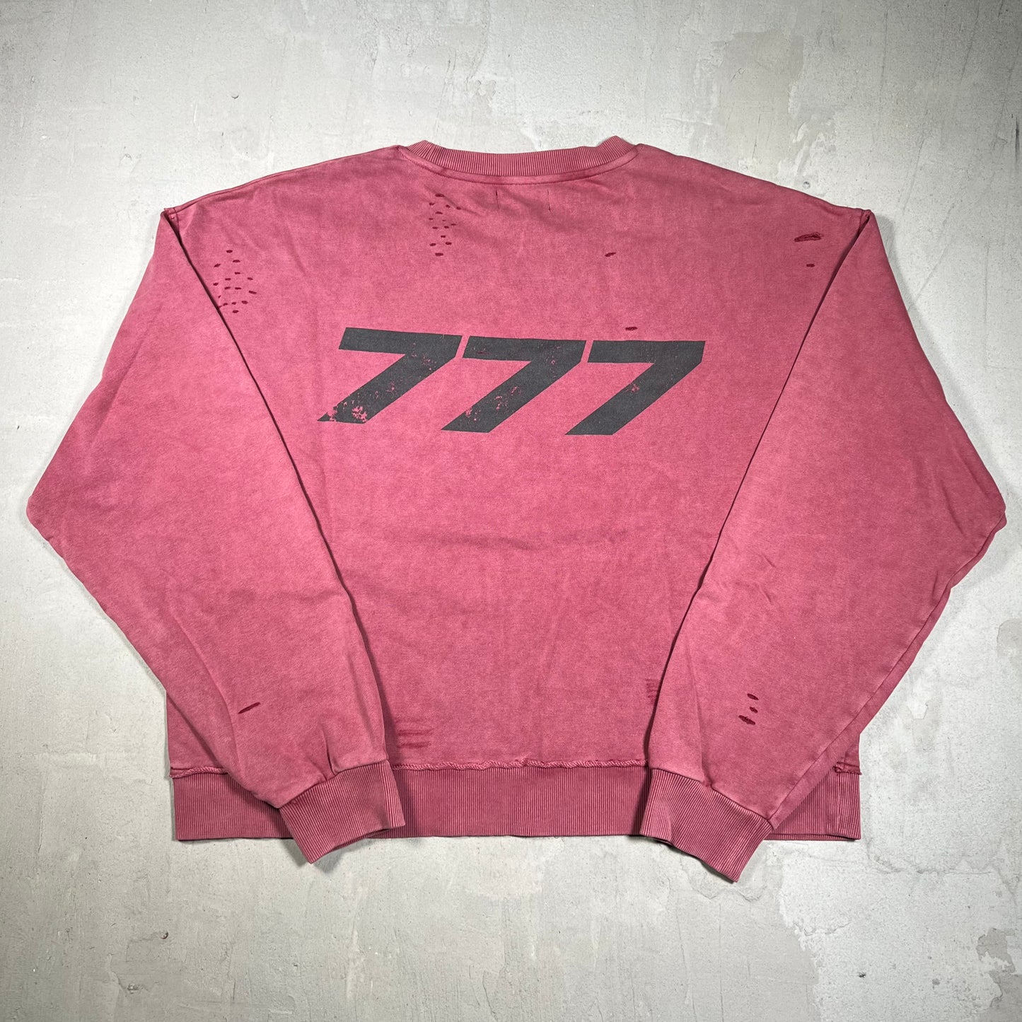 777 Brand Jesus Burgundy Crewneck Size XL NEW x18204
