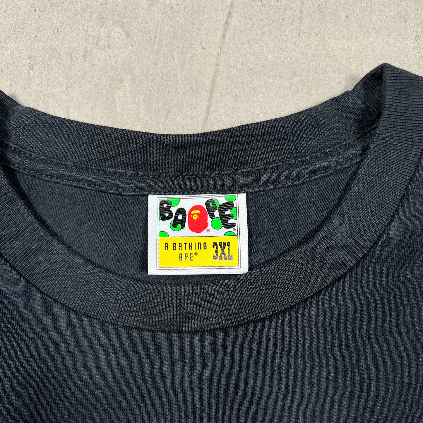 Baoe Spin Logo Black Tee Size 3XL USED x18218