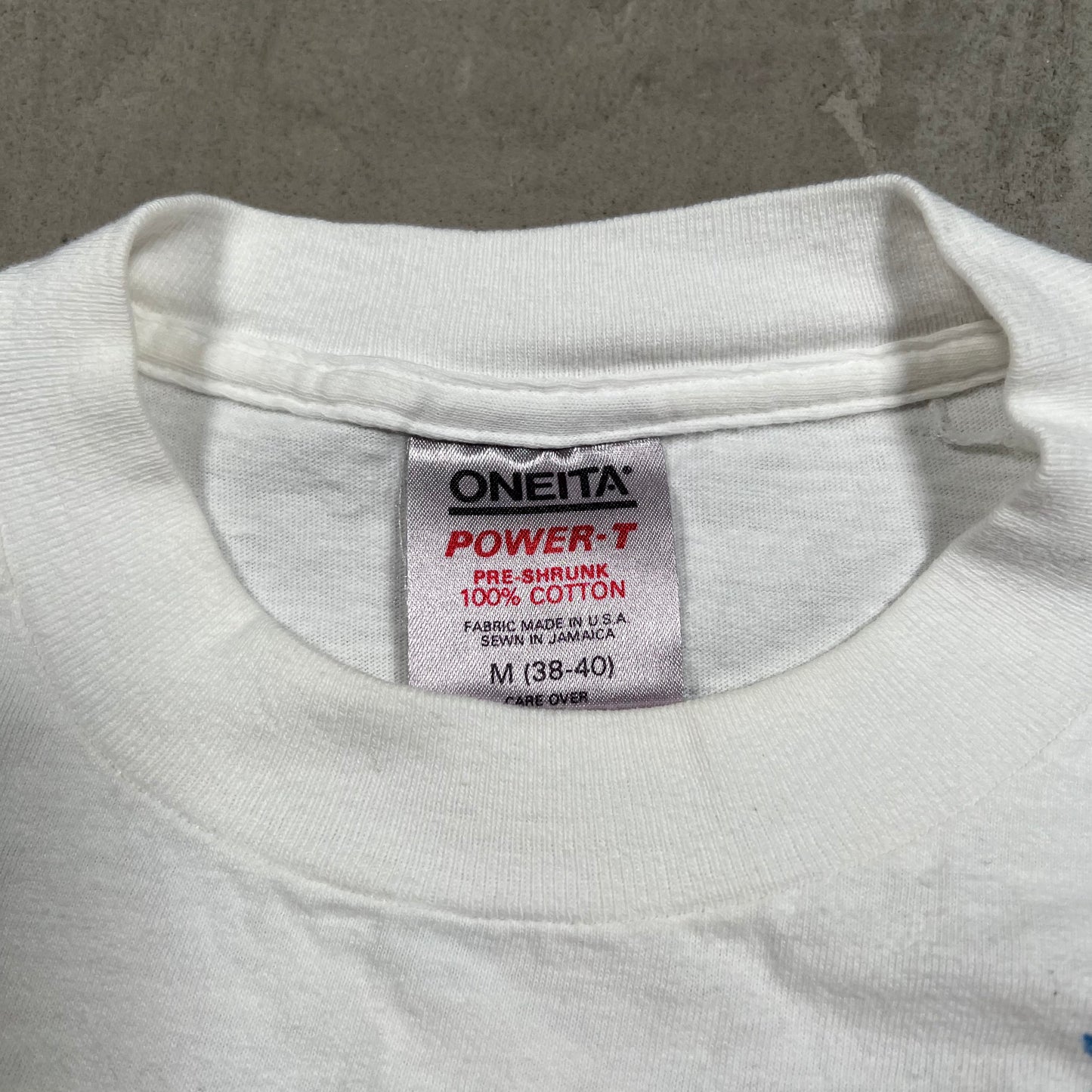Y2K "Joe Knows" Racing Tee White Size Medium USED v19955