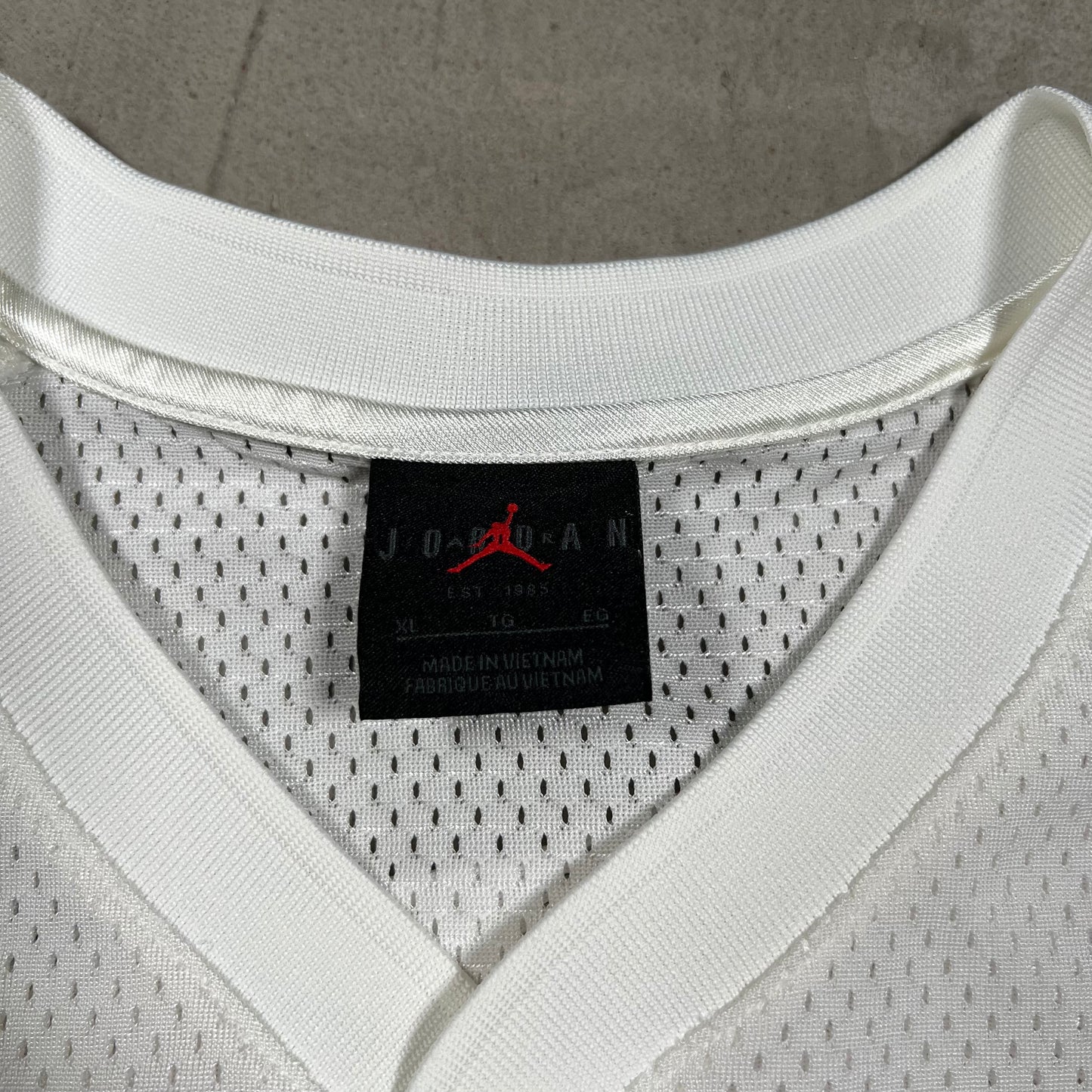 Jordan Bike Air Nigel Sylvester White Jersey Size XL