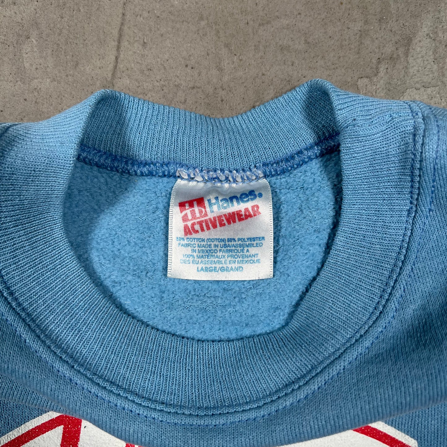 1995 Houston Oilers Baby Blue Crewneck Size Large USED v19988