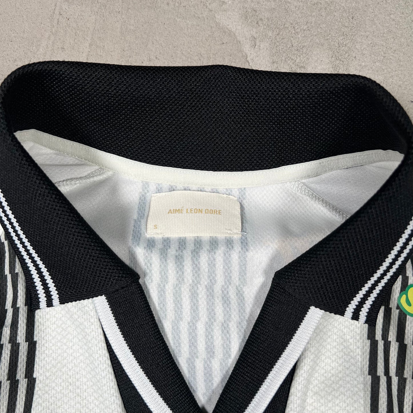 Aime Leon Dore ALD Team Leon White Soccer Jersey Size Small USED x18301