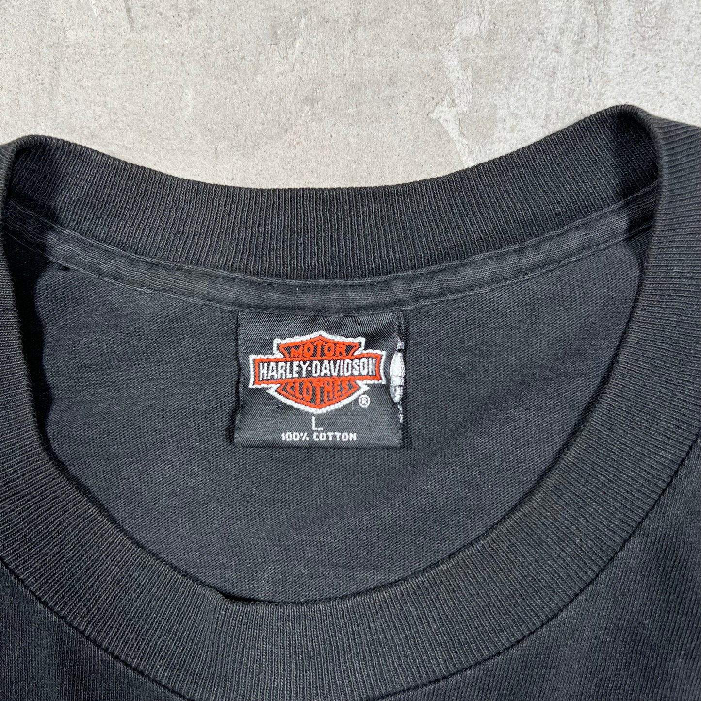 1995 Harley Davidson Daytona Beach Black Tee Size Large USED v20047