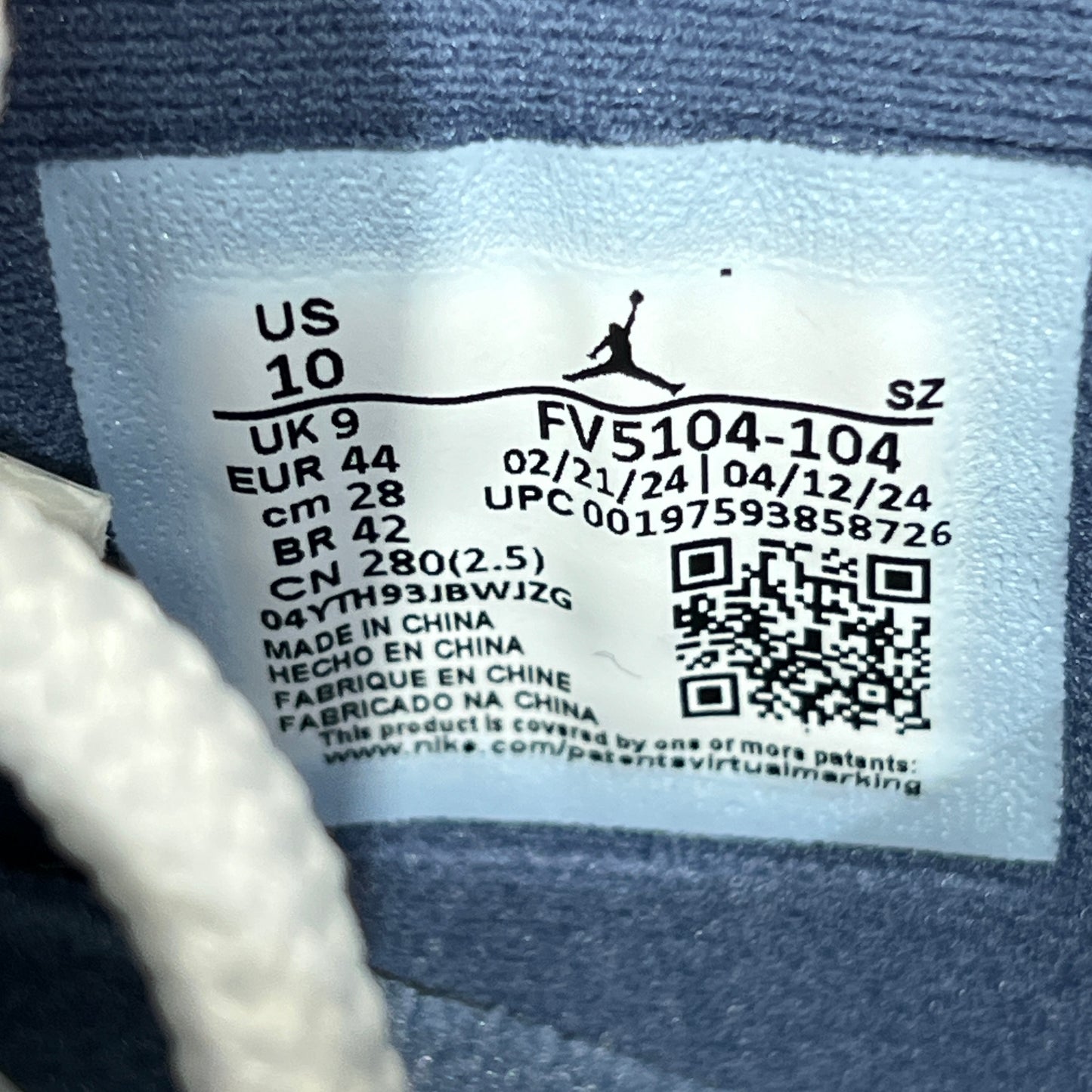 Jordan 11 Low Diffused Blue (2024) Size 10 NEW s22666