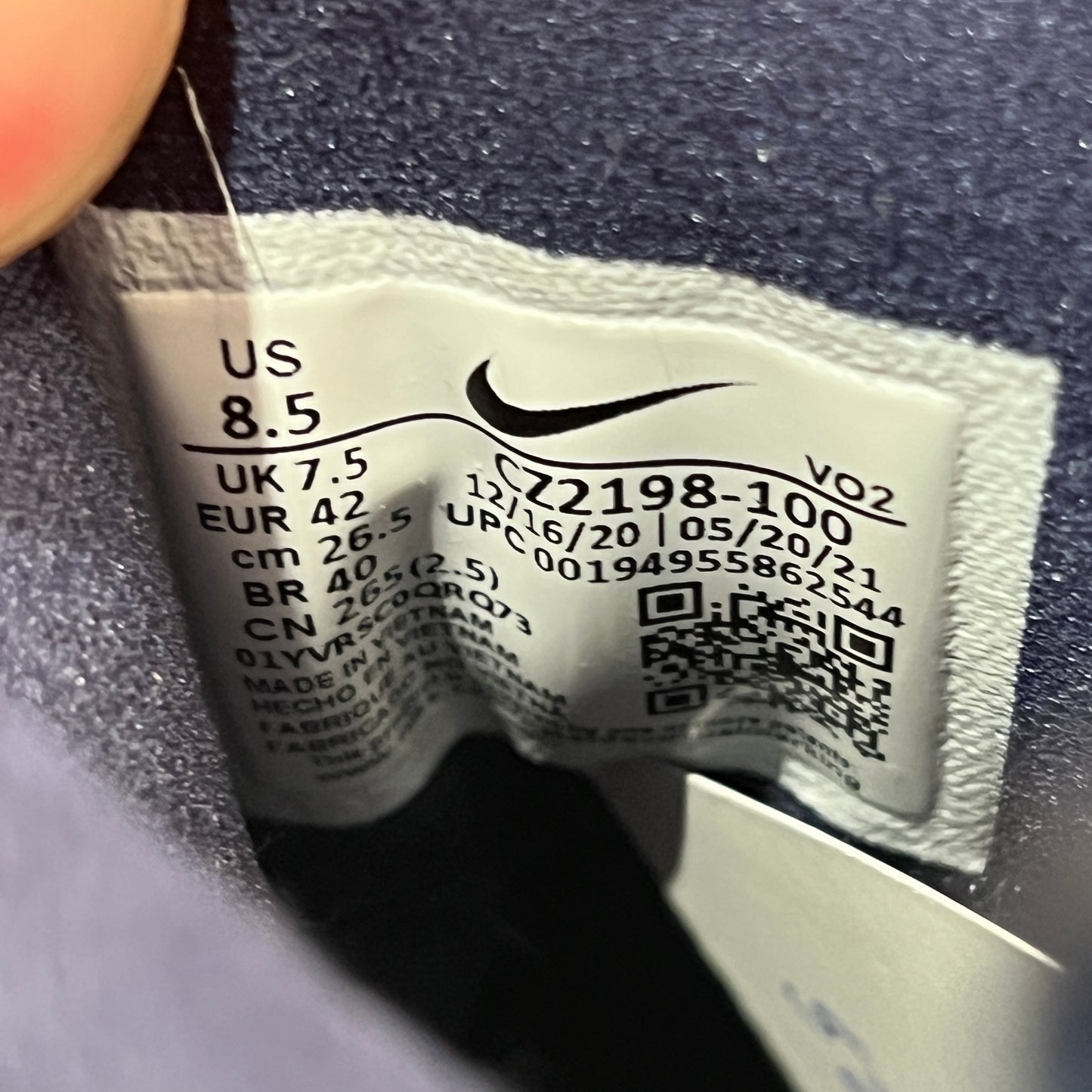 Nike Air Total Max Uptempo Midnight Navy (2021) Size 9 USED s22692