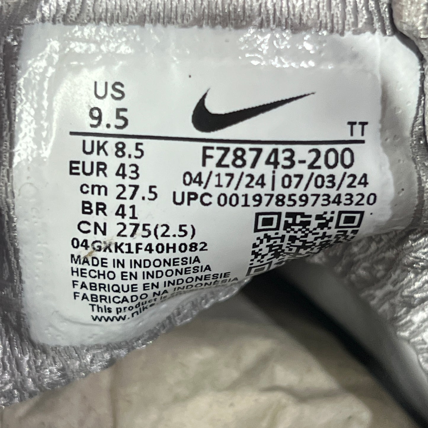 Nike Air Max 95 A Ma Maniere While You Were Sleeping (2024) Size 9.5 USED s22857