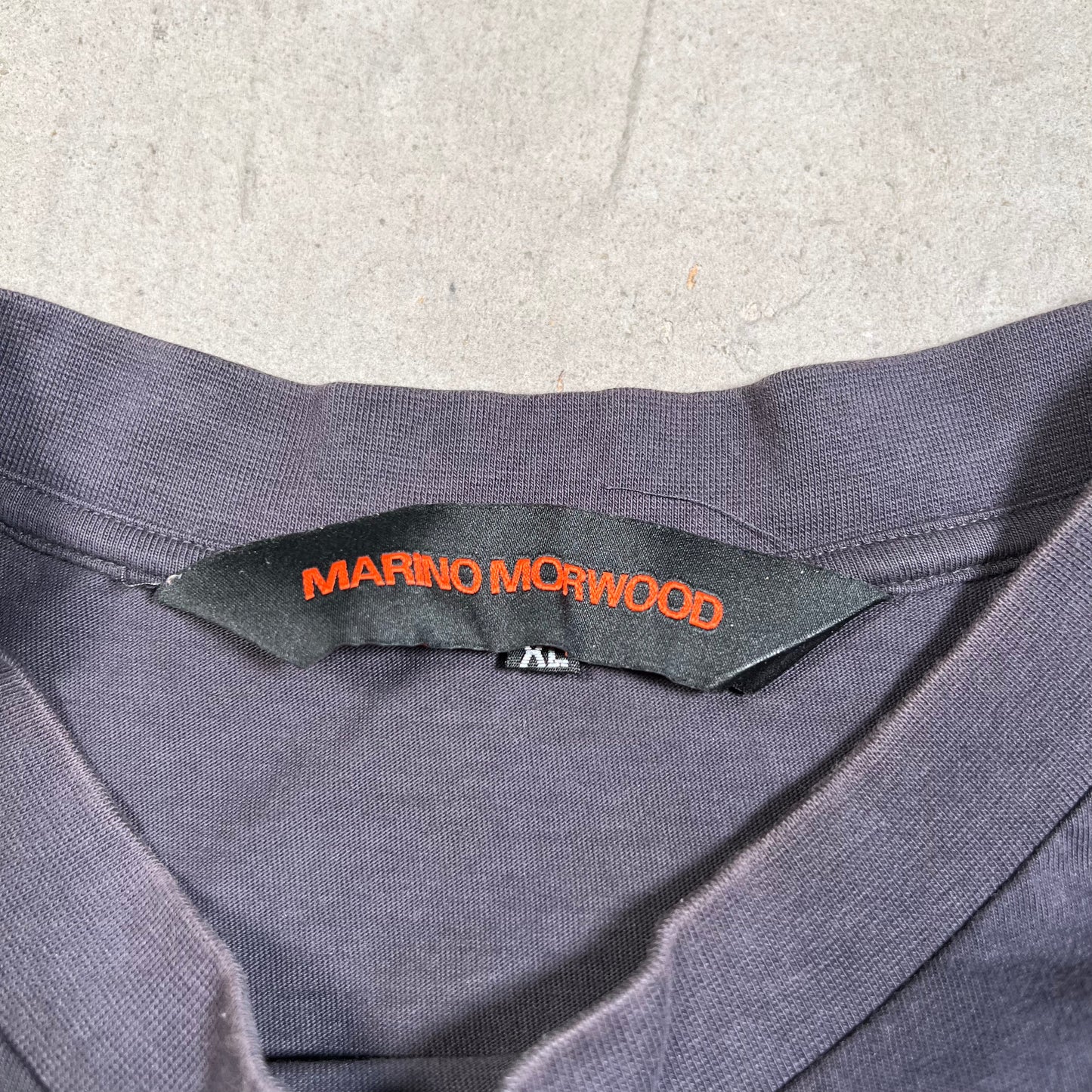 Marino Morwood Mike Tyon Rap Style Washed Black Tee Size XL USED v19621