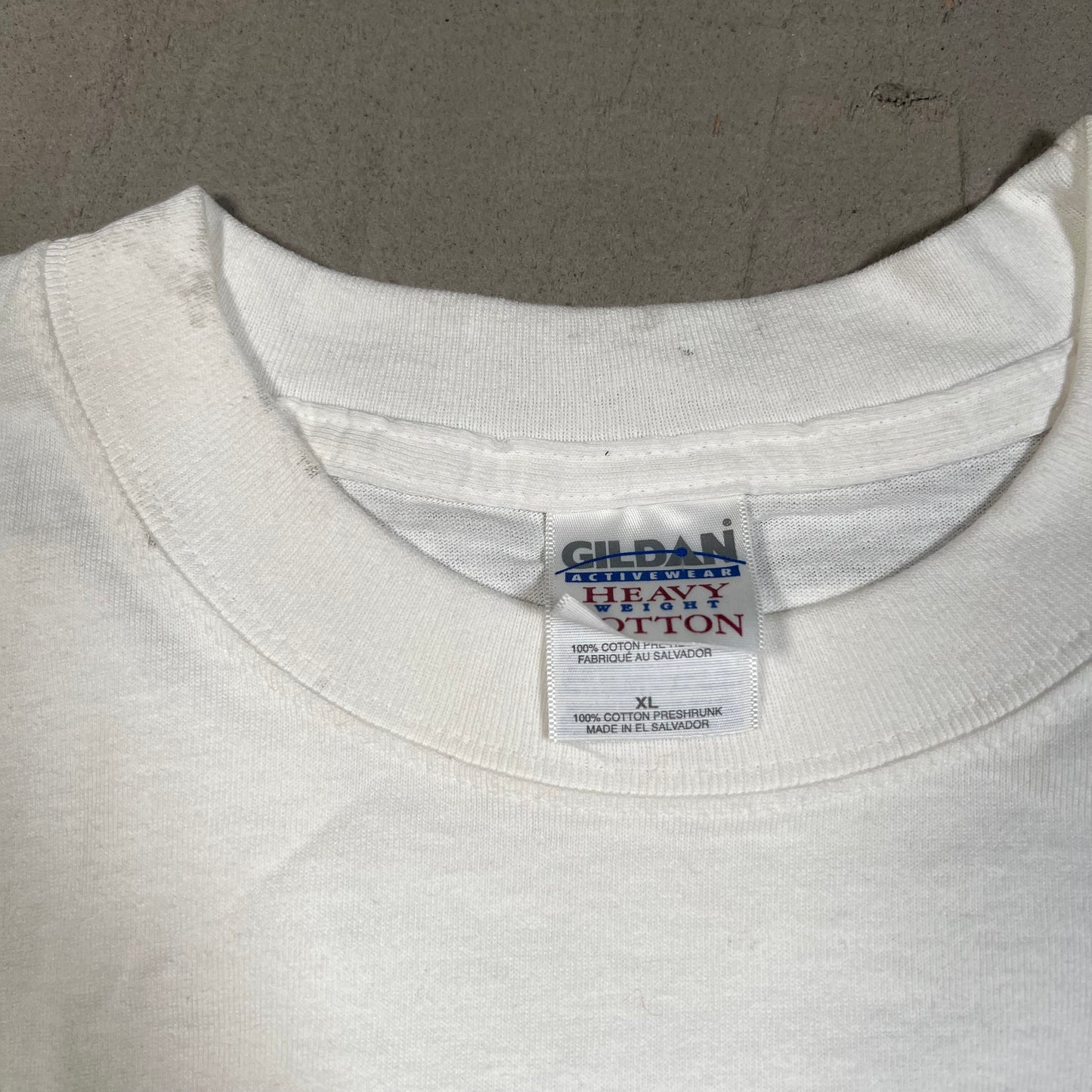 Y2K Yankees Mets Brain On Drugs White Tee Size XL USED v19626