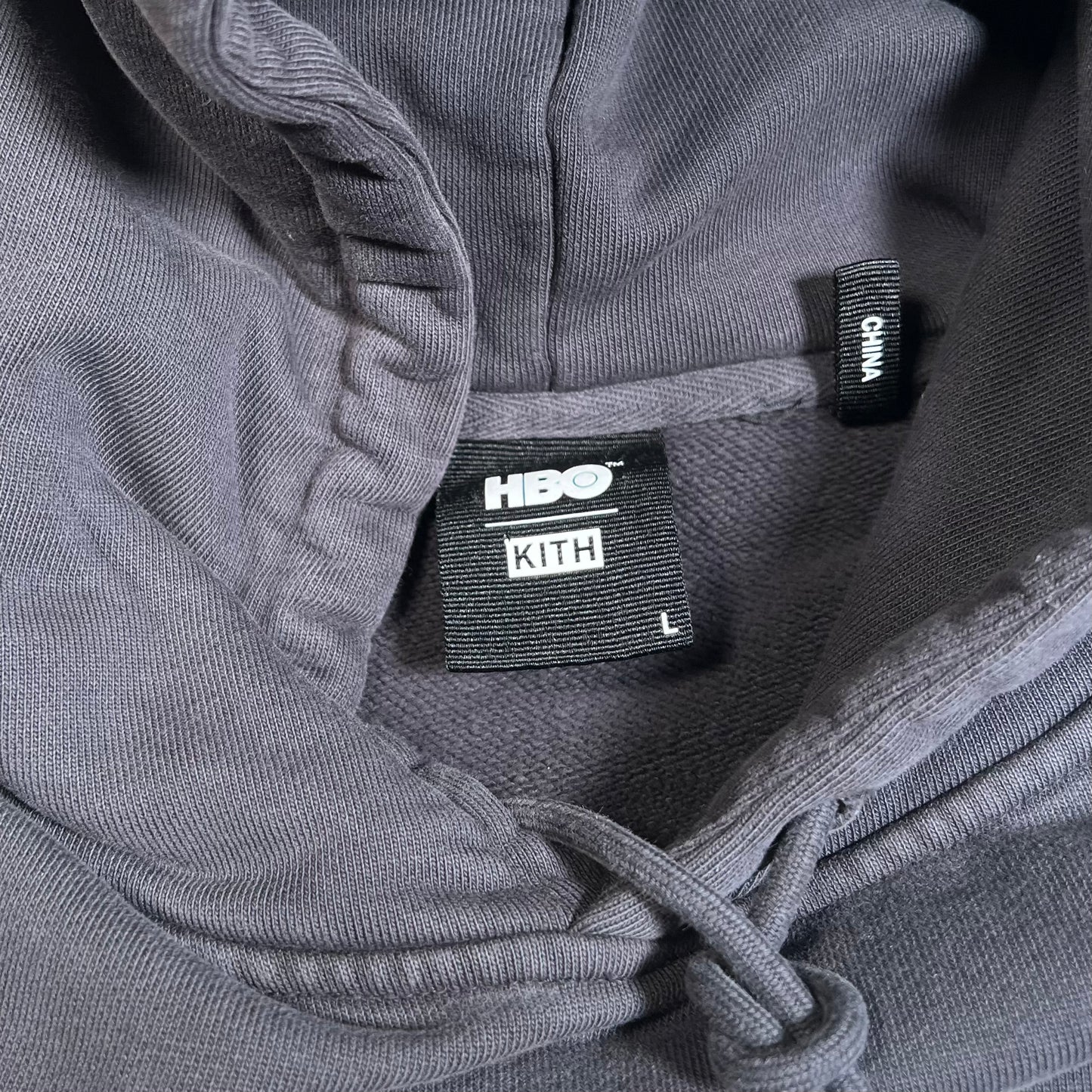 Kith HBO Black Hoodie Size Large USED x17431