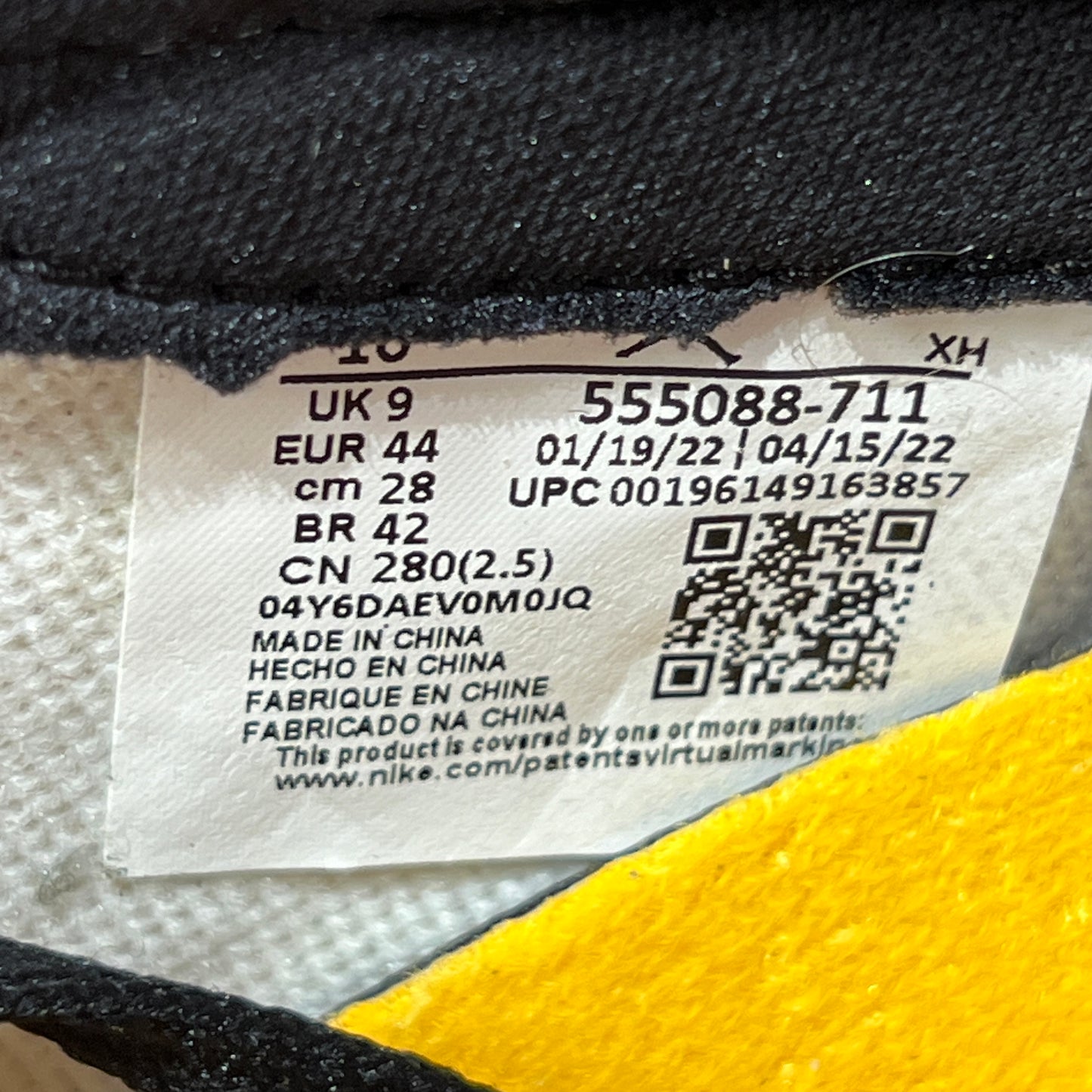 Jordan 1 High Taxi (2022) Size 10 NEW s23130