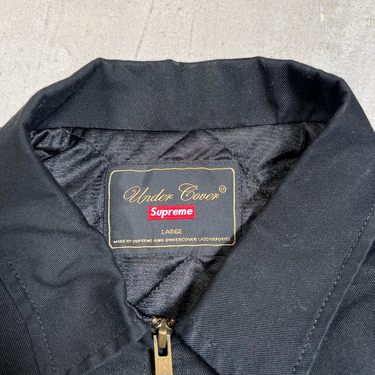 Supreme Undercover Public Enemy Black Work Jacket Size Large USED x17702
