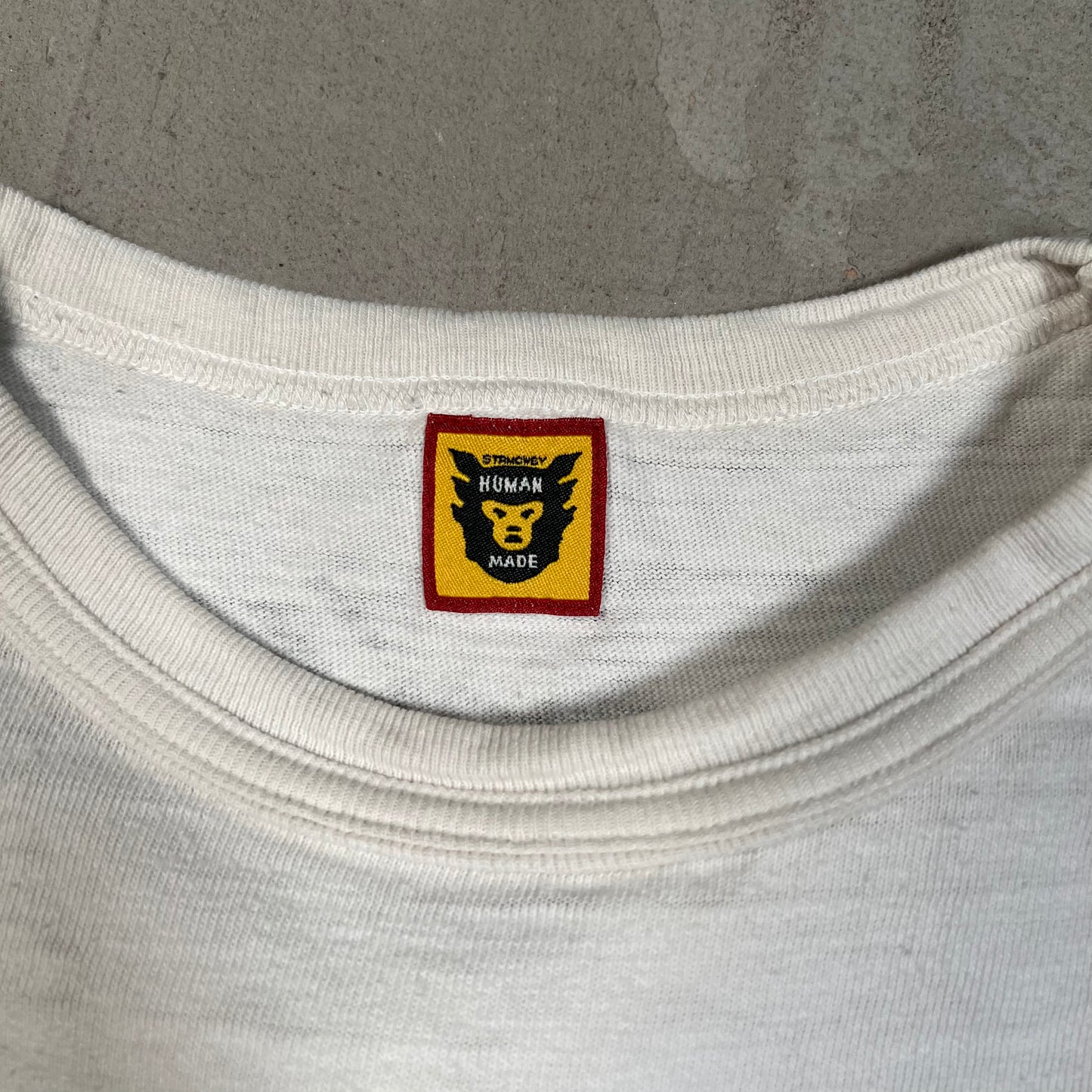 Human Made "Dry Alls" White Tee Size Medium USED x17762