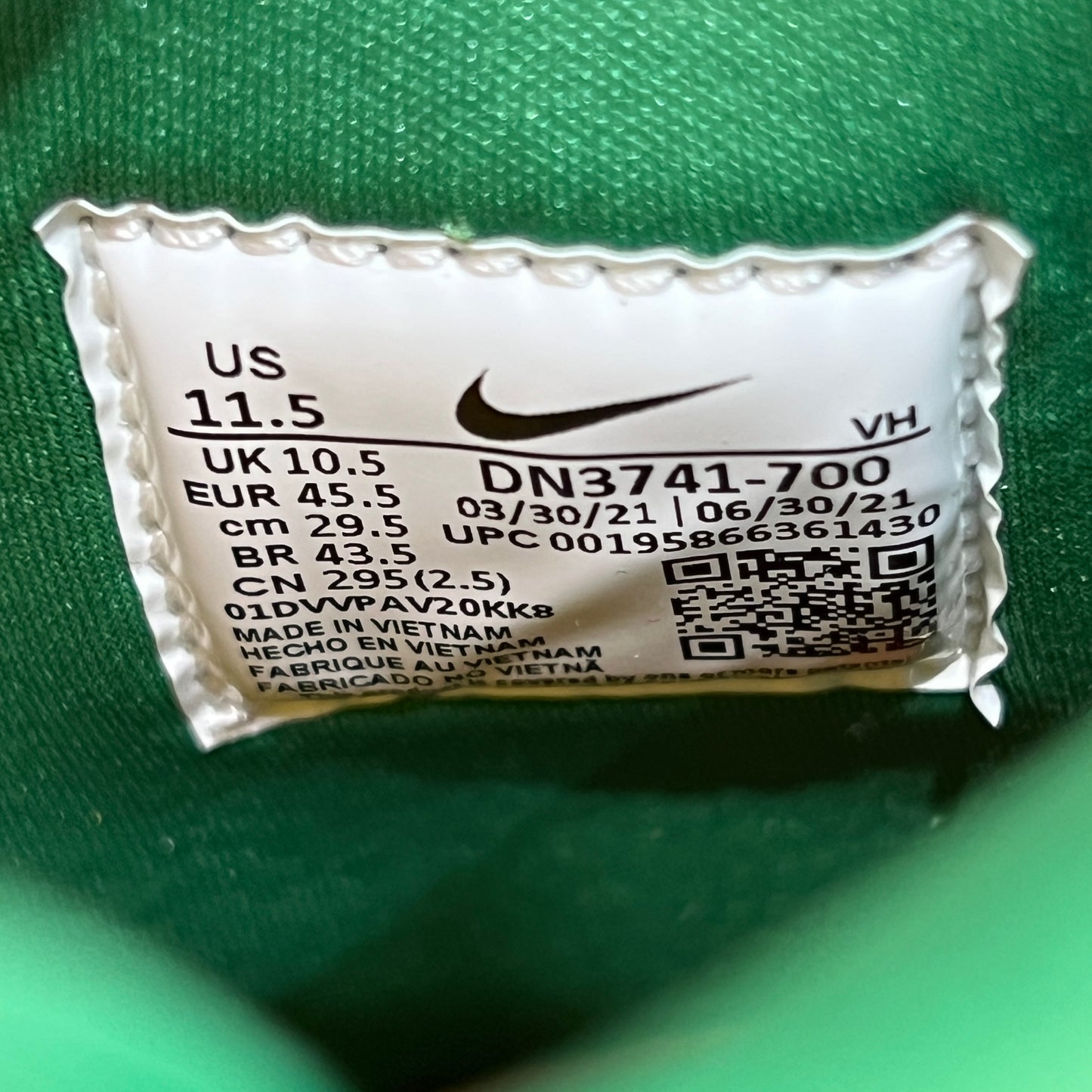 Nike SB Dunk High Supreme Brazil (2022) Size 11.5 NEW s23183