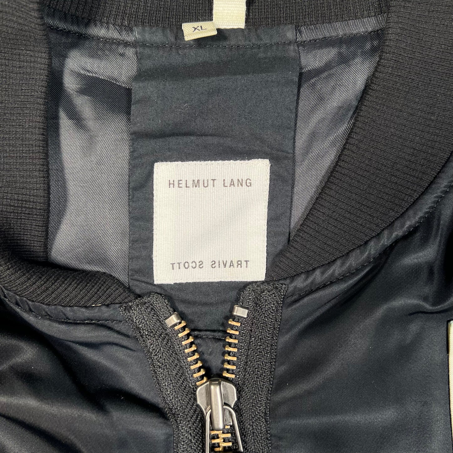 2017 Helmut Lang Travis Scott Cowboy Black Bomber Jacket Size XL USED x17784