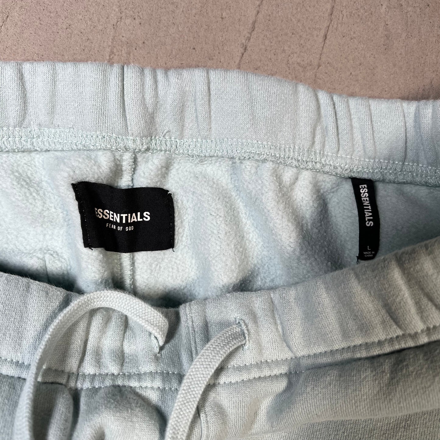 Fear of God FOG Essentials Teal Sweatpants Size Large USED x17842
