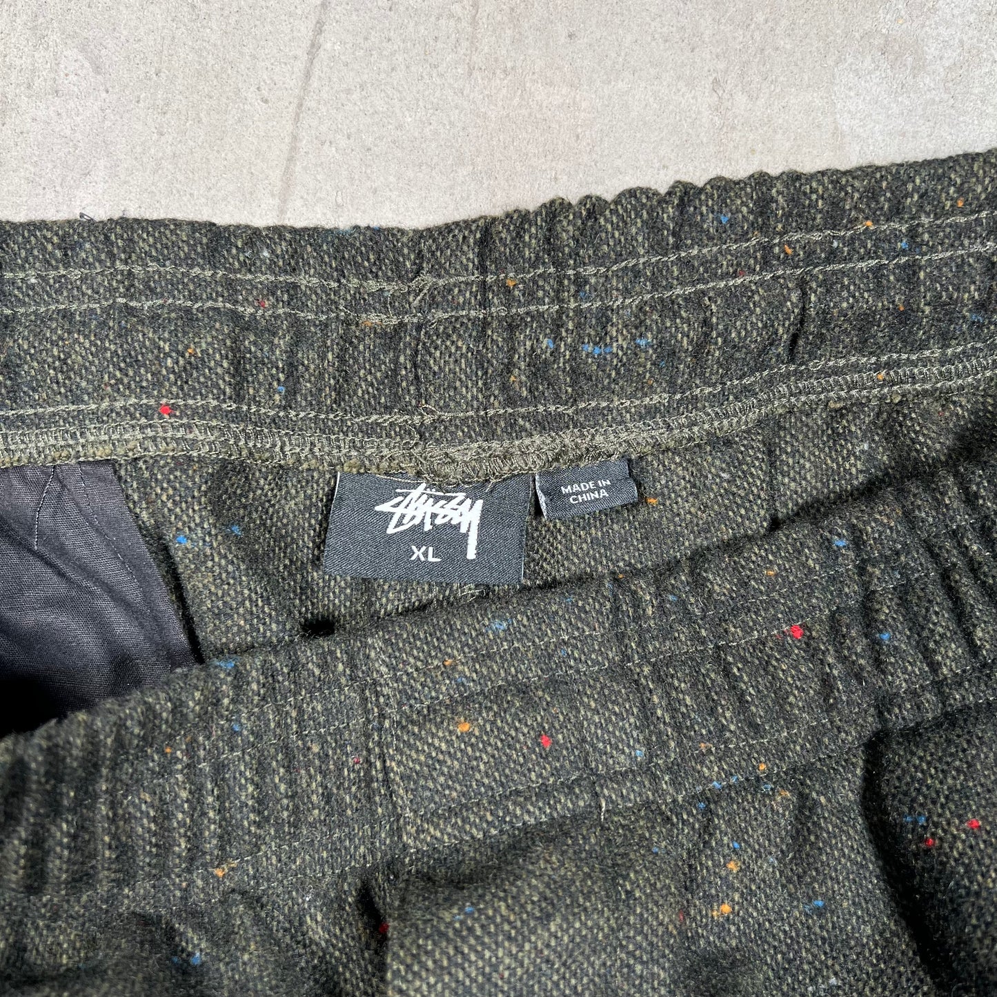 Stussy Green Nep Pants Size XL USED x17885