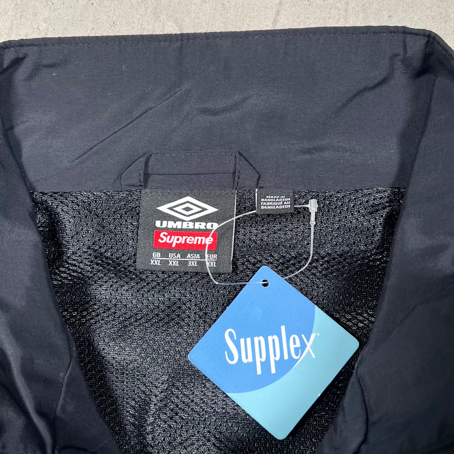 Supreme Umbro Rhinestone Black Track Jacket Size XXL NEW x17915
