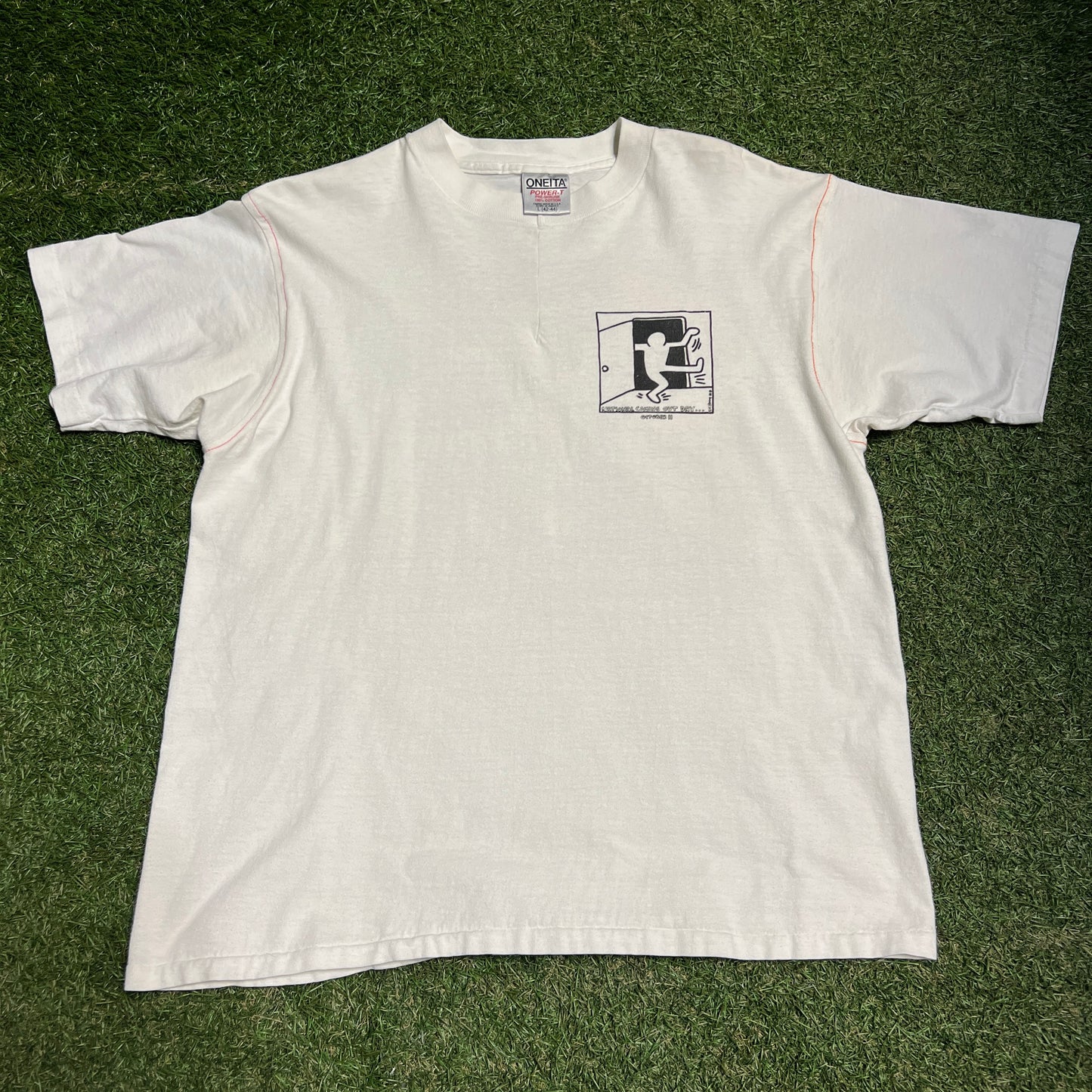 1988 Keith Harring National Coming Out Day Tee Size Large USED V9879