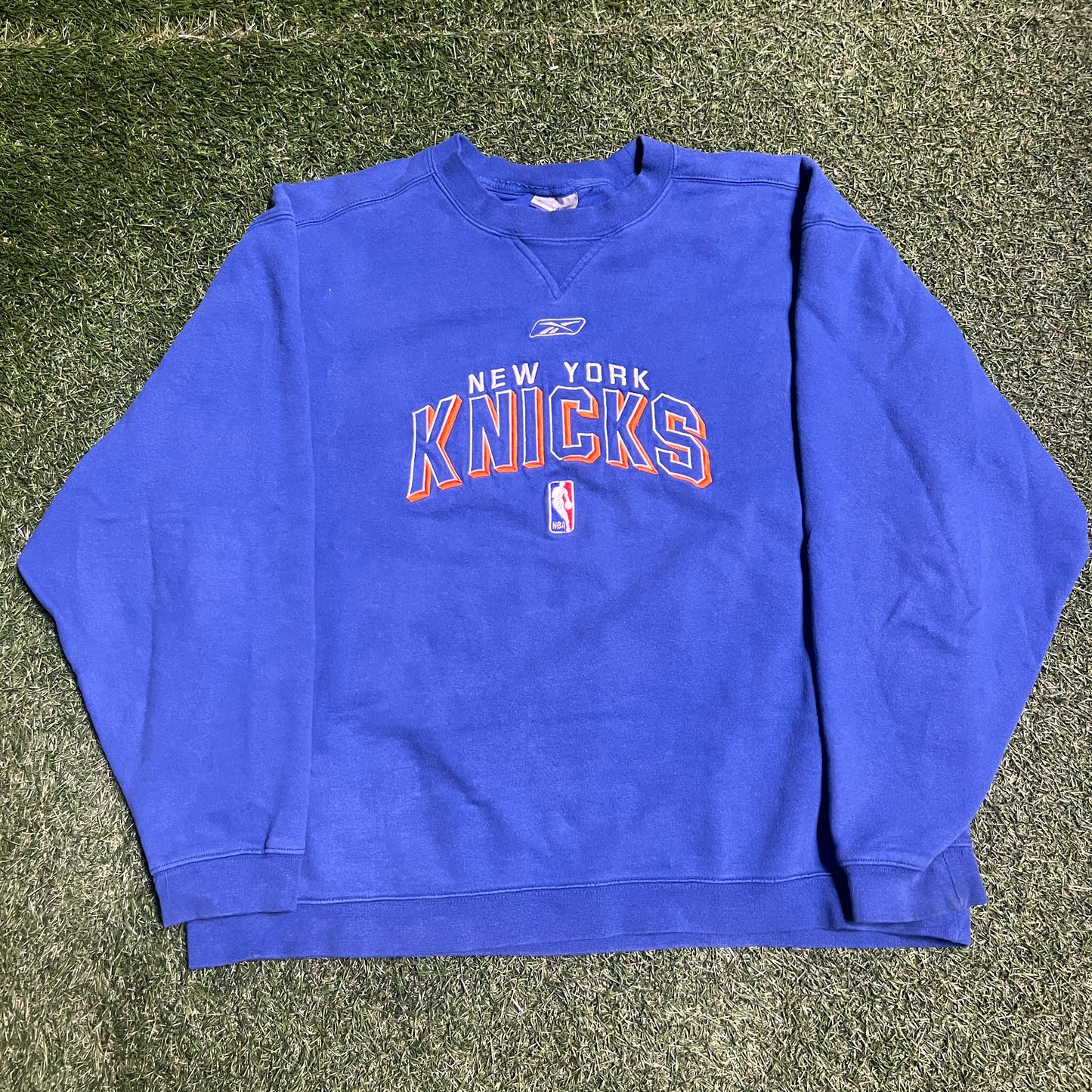 2010s Reebok New York Knicks Blue Crewneck Size XL USED v14071