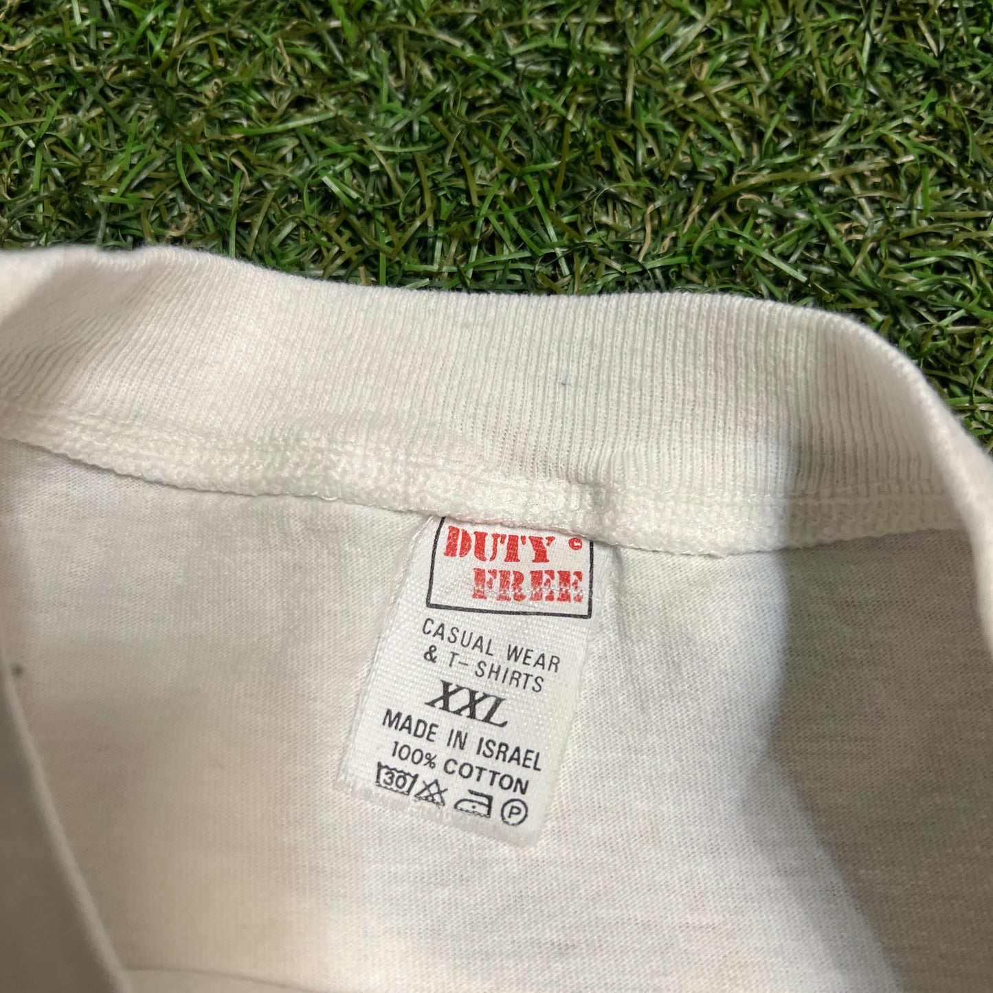 1990s Dick Story White Tee Size XXL USED v9986