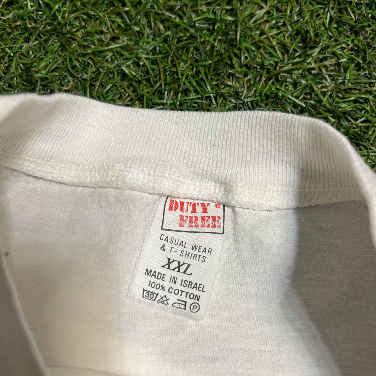 1990s Dick Story White Tee Size XXL USED v9986