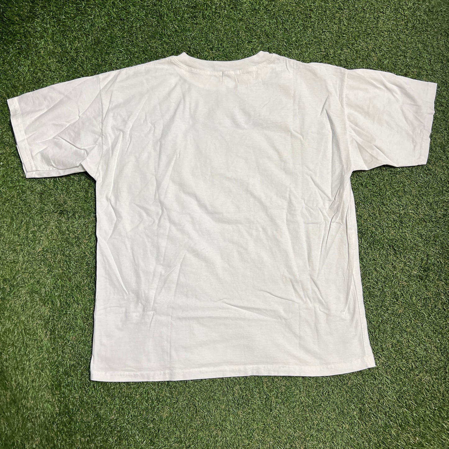 1990s Dick Story White Tee Size XXL USED v9986