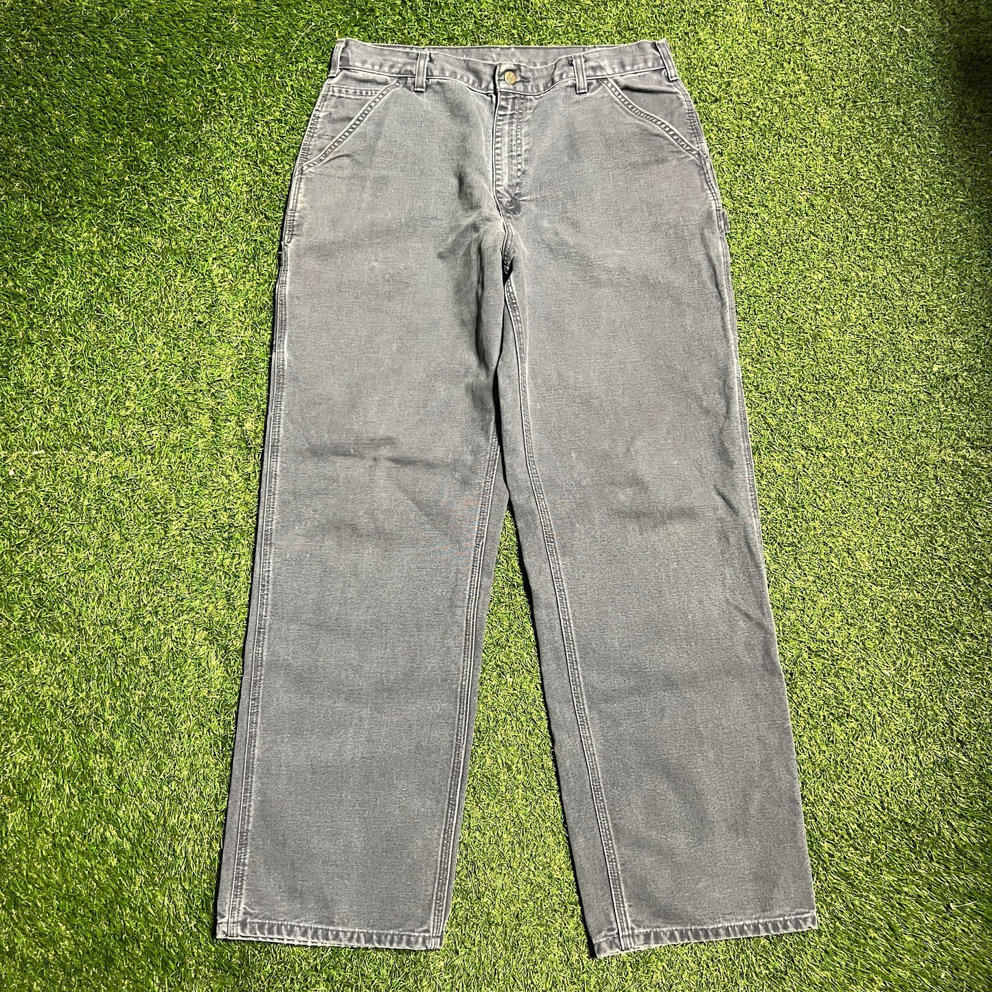Carhartt Grey Work Pants Size 36 USED v15856