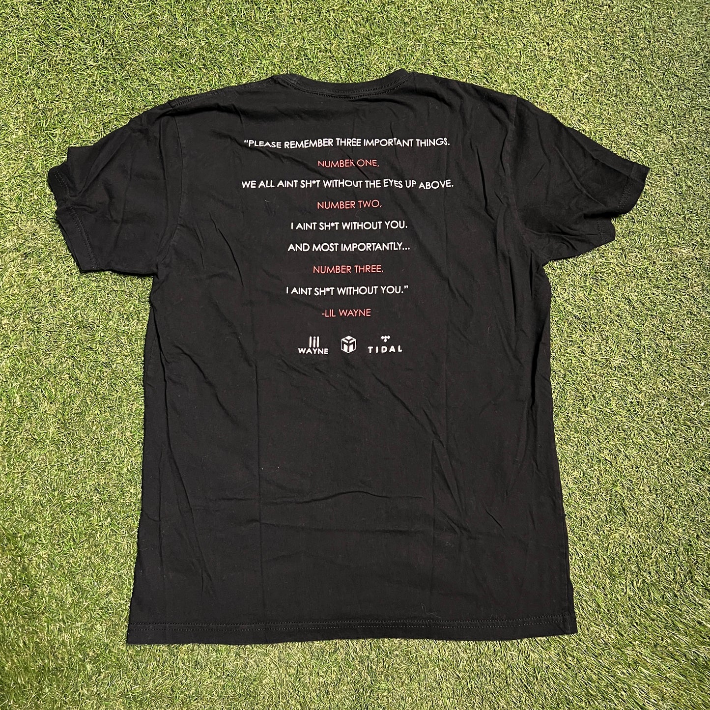 Lil Wayne I Aint Shit Without You Tour Size Large USED v11037
