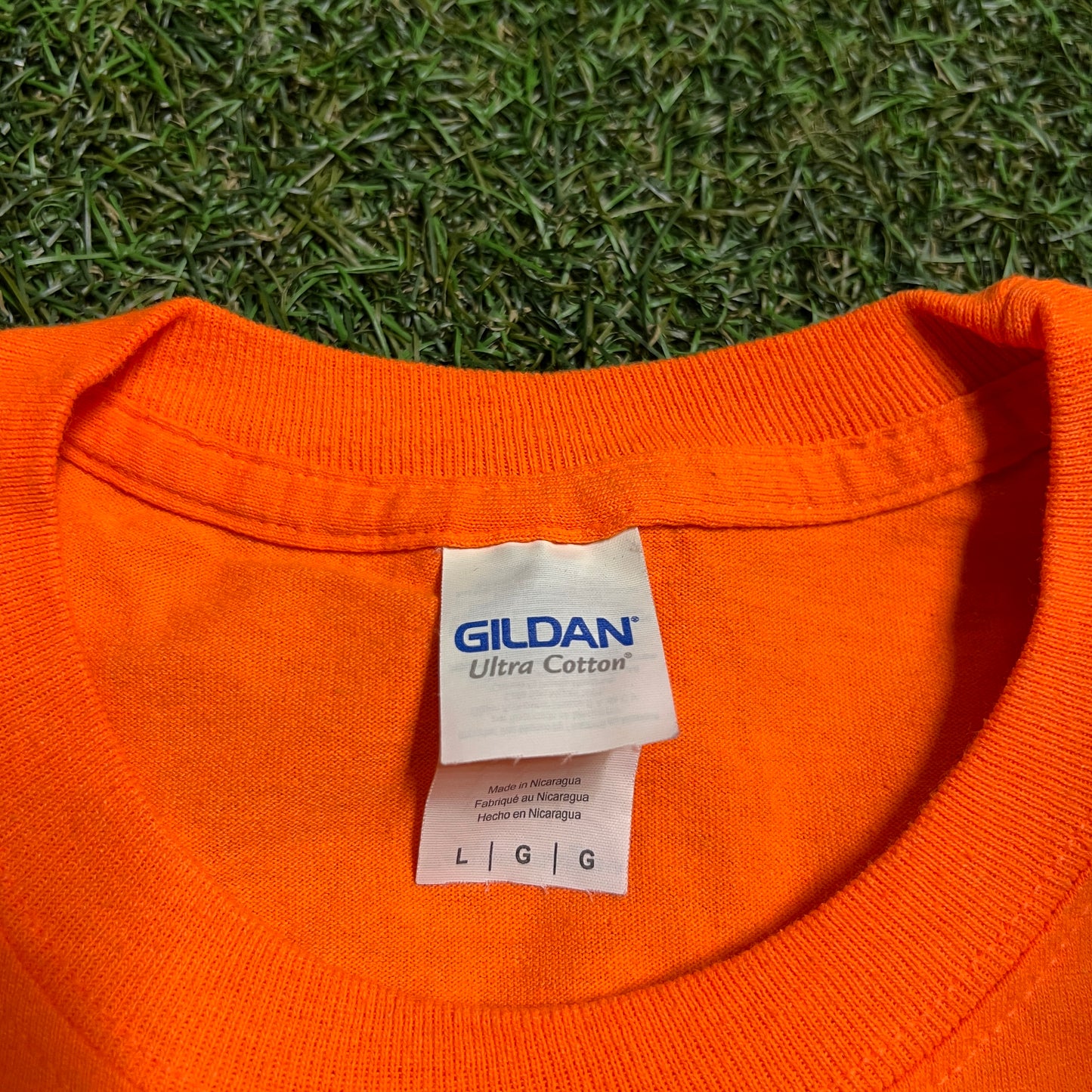 Nas Promo Orange Long Sleeve Size Large USED v4853