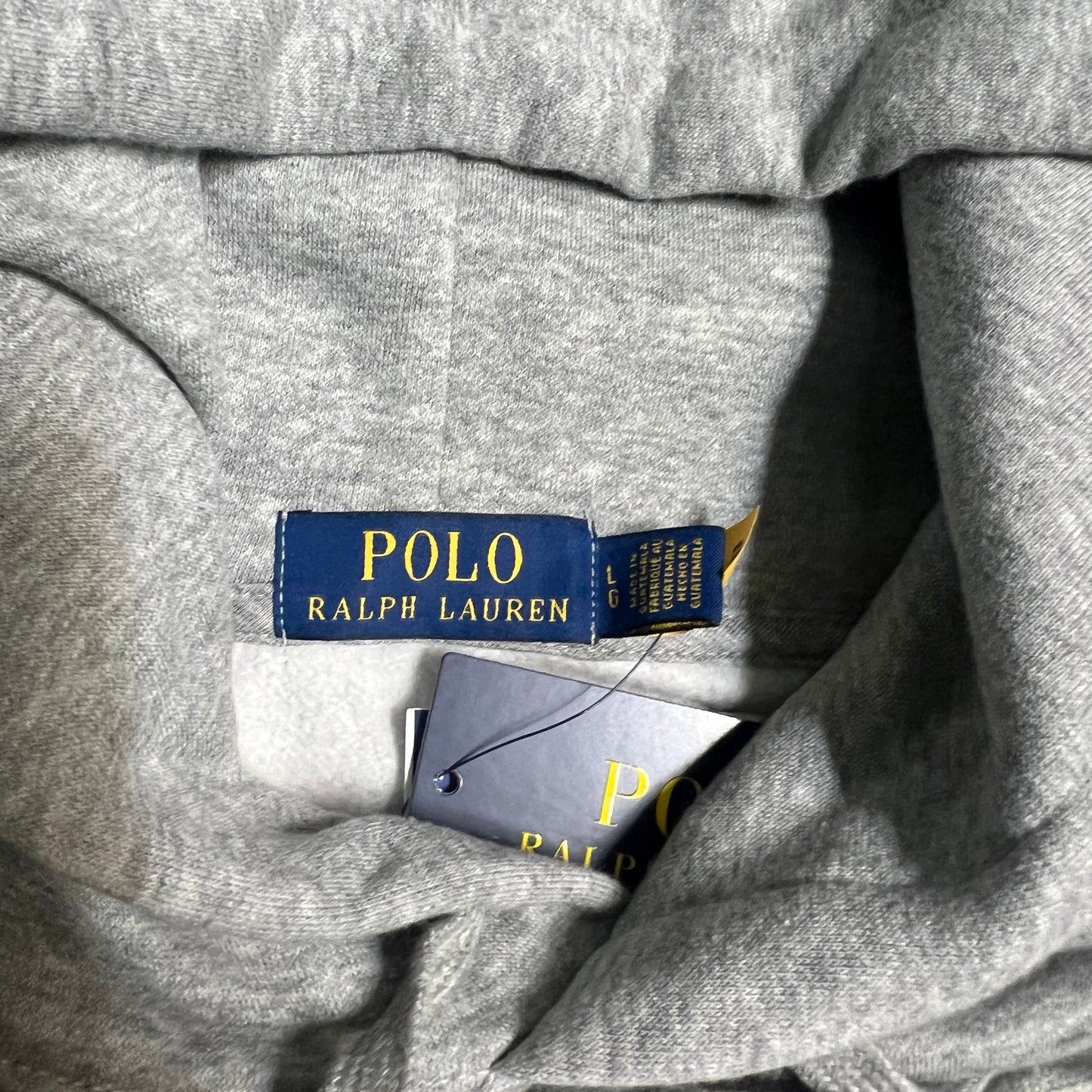 Polo Ralph Lauren Grey Bear Hoodie Size Large New V14084