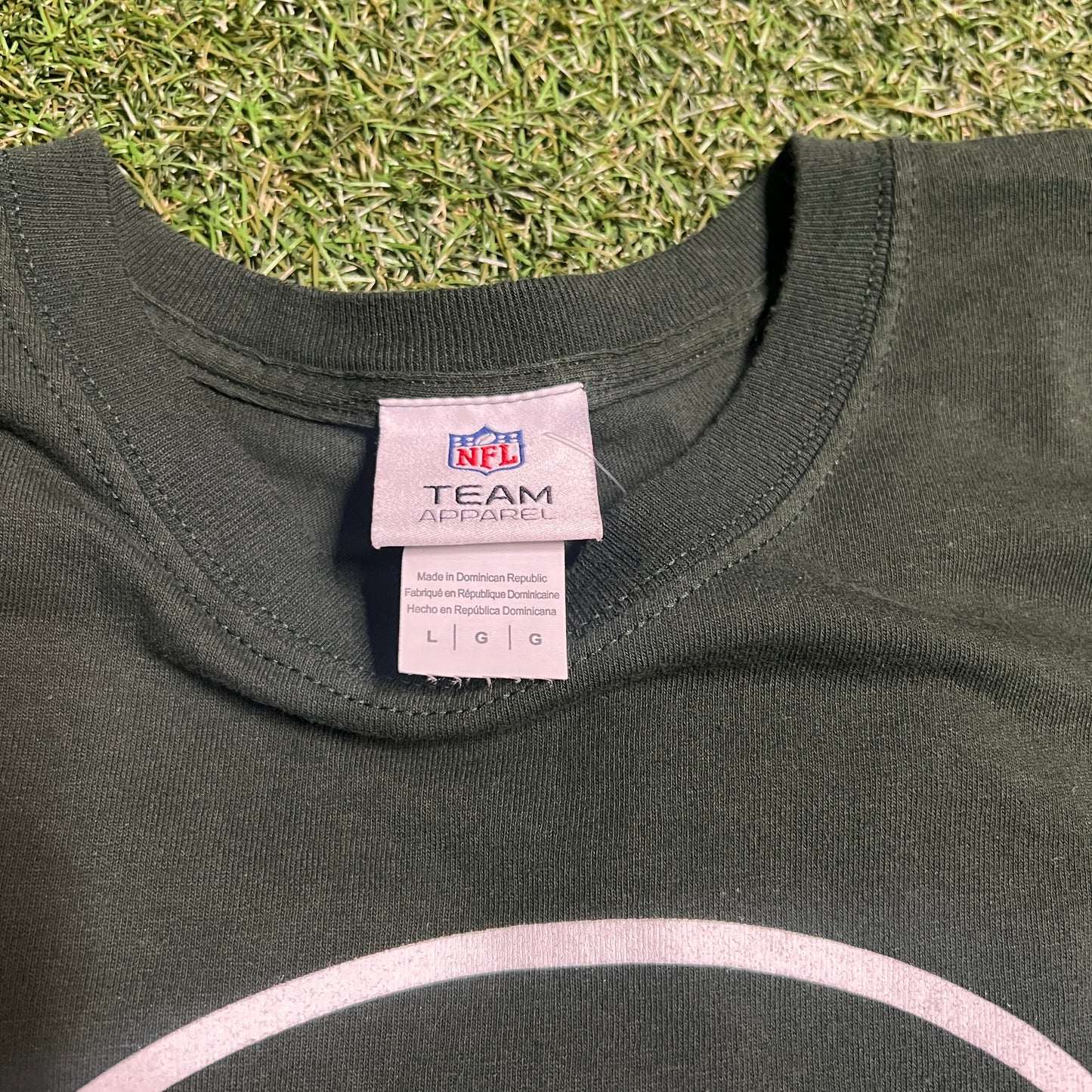 2010s NY Jets Football Green Tee Size Large USED v13986