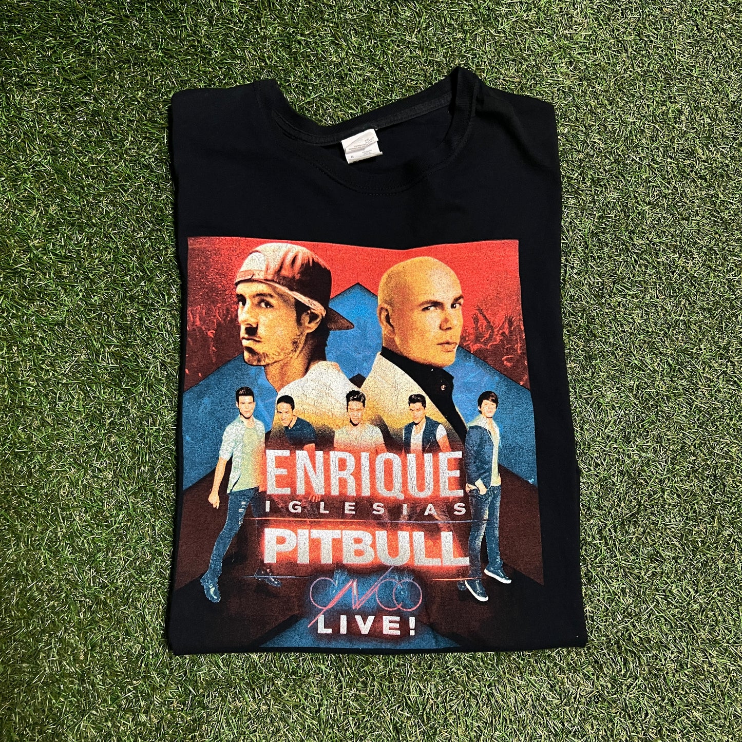 Enrique Iglesias & Pitbull Live Tour Yee Size Large USED v8015