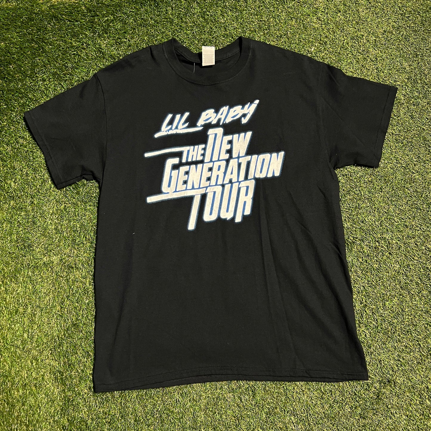 Lil Baby Bootleg Tour Black Tee Size XL NEW v1096