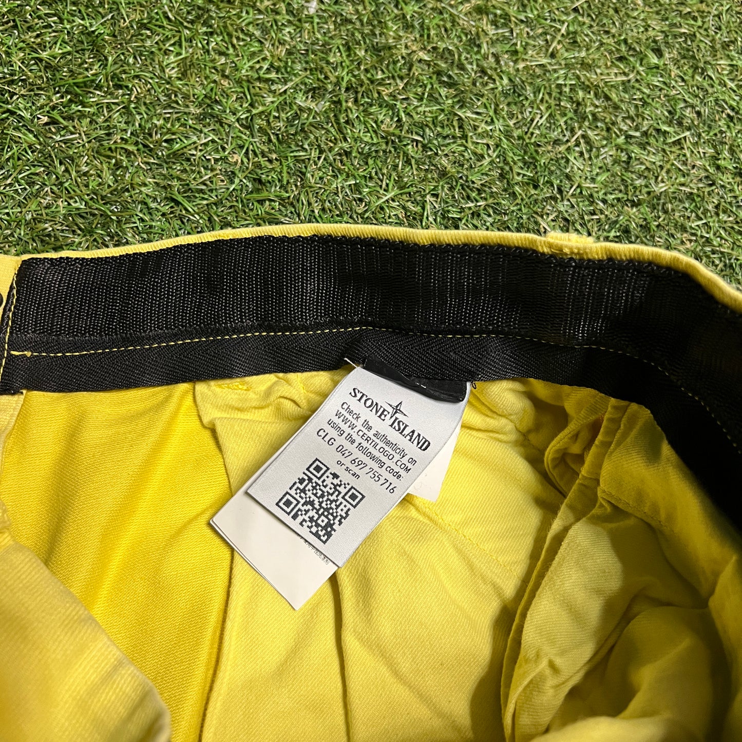 Stone Island Yellow Zipper Pants Size 30 USED x1199