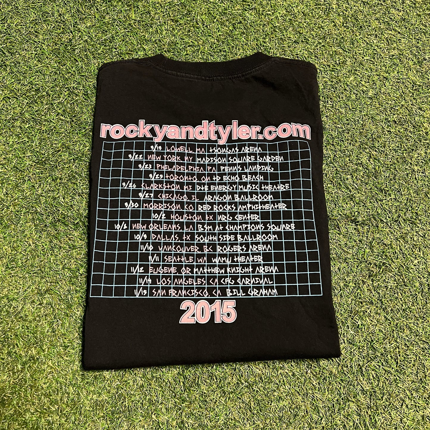 ASAP Rocky x Tyler 2015 Tour Black Tee Size Medium USED x2462
