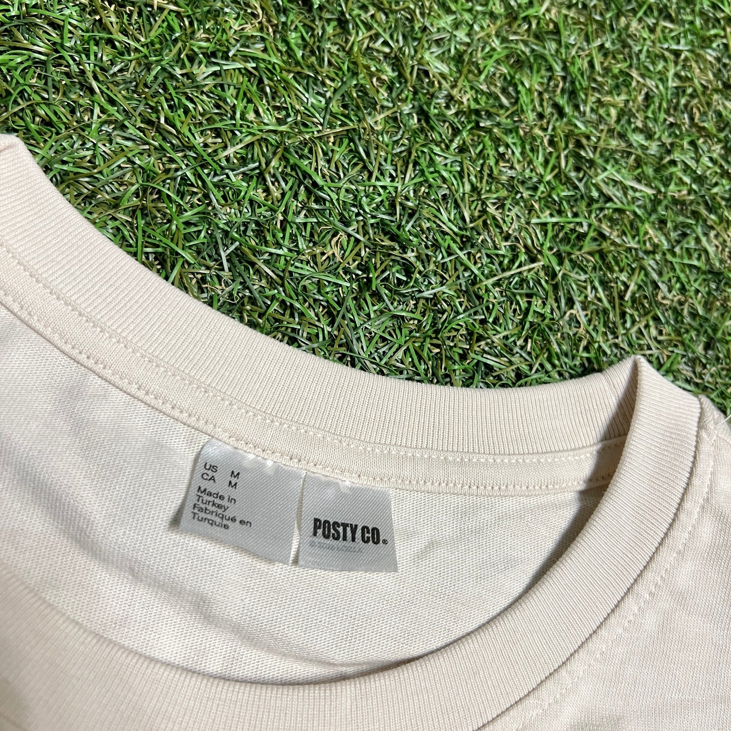 Post Malone H&M Screw Cream Long Sleeve Size Medium NEW v4220