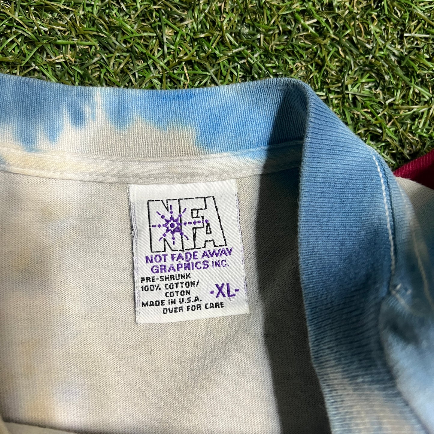 1996 Grateful Dead Basketball Bear Dunking Tie Dye Tee Size XL USED v6459