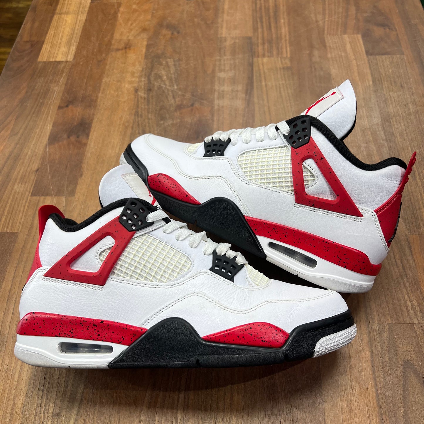 Jordan 4 Red Cement Size 9.5 USED s15782